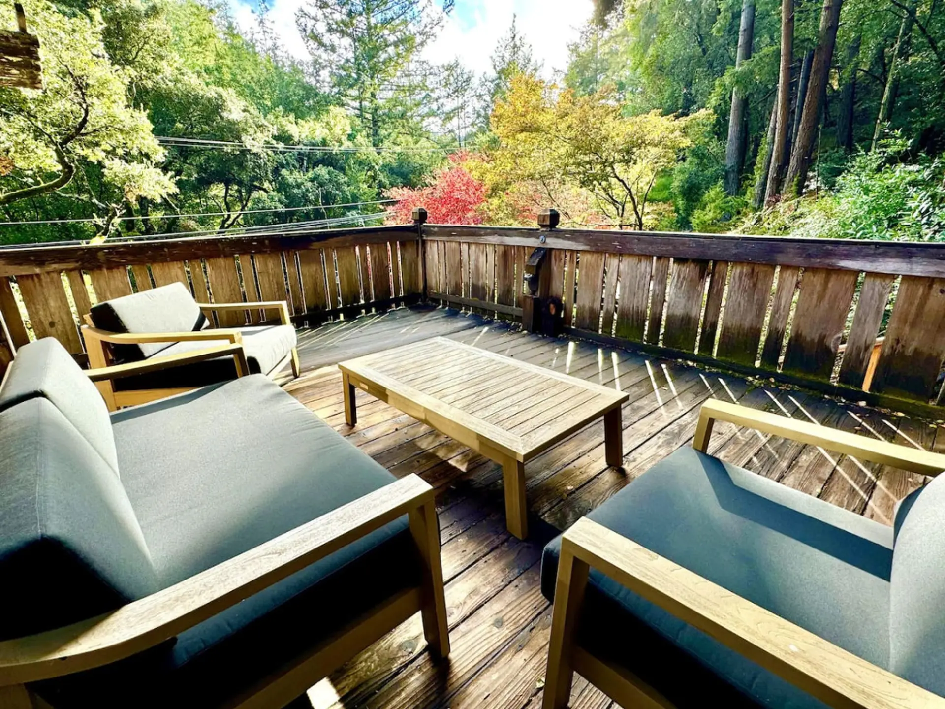 Decks with Valley Views and New Outdoor Furniture