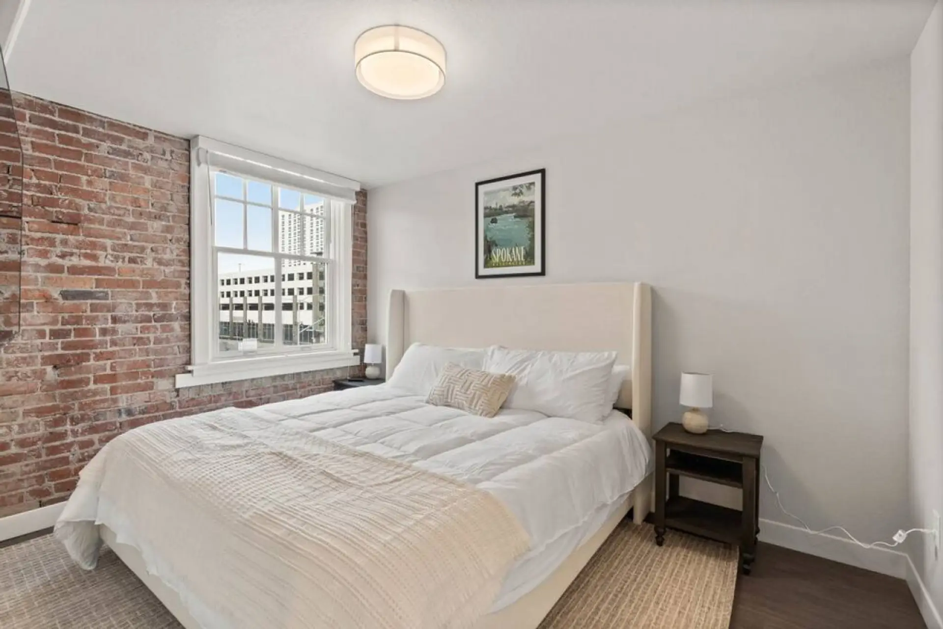 Luxury king bed for a restful night’s sleep.
