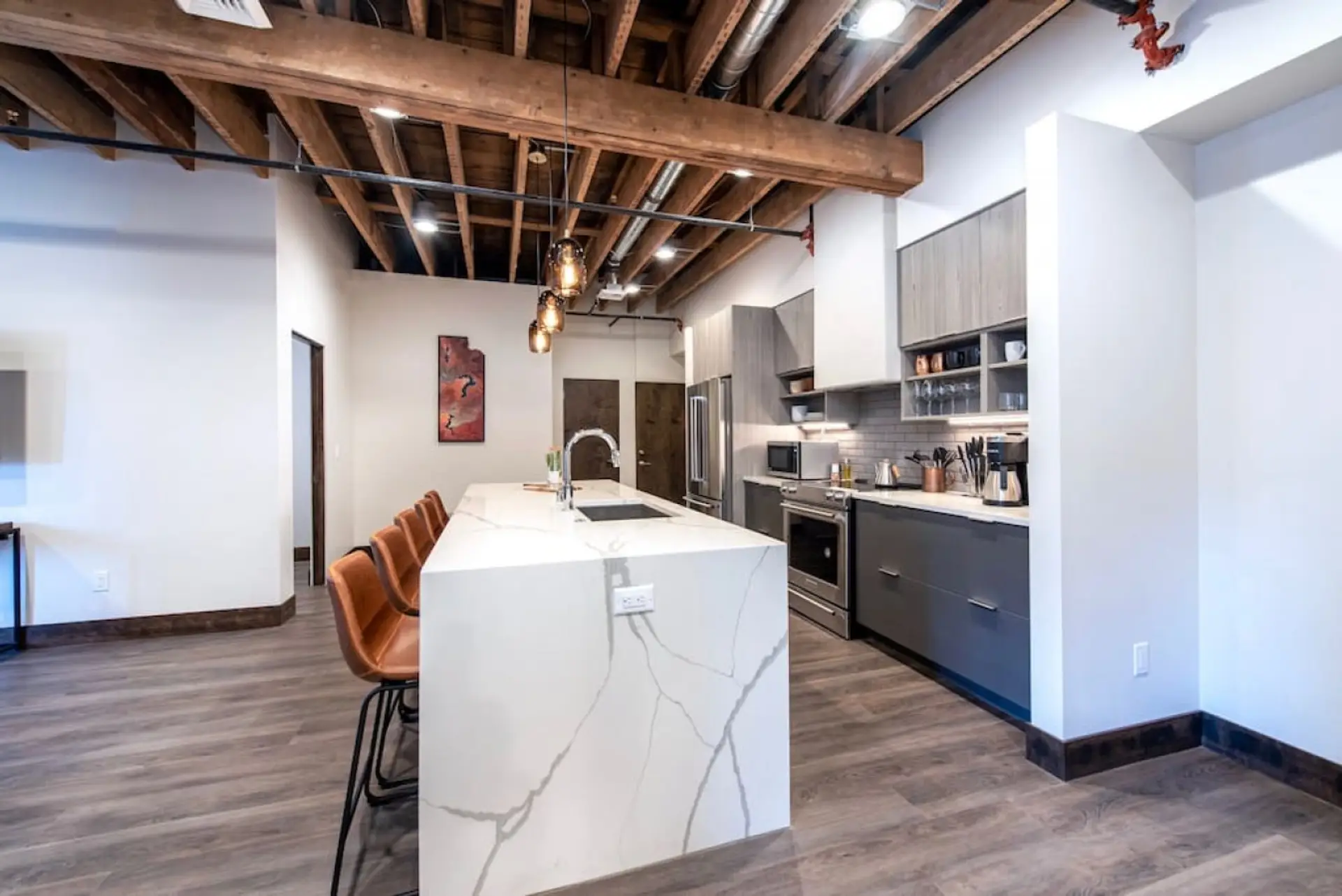 Spacious Kitchen with High-End Appliances