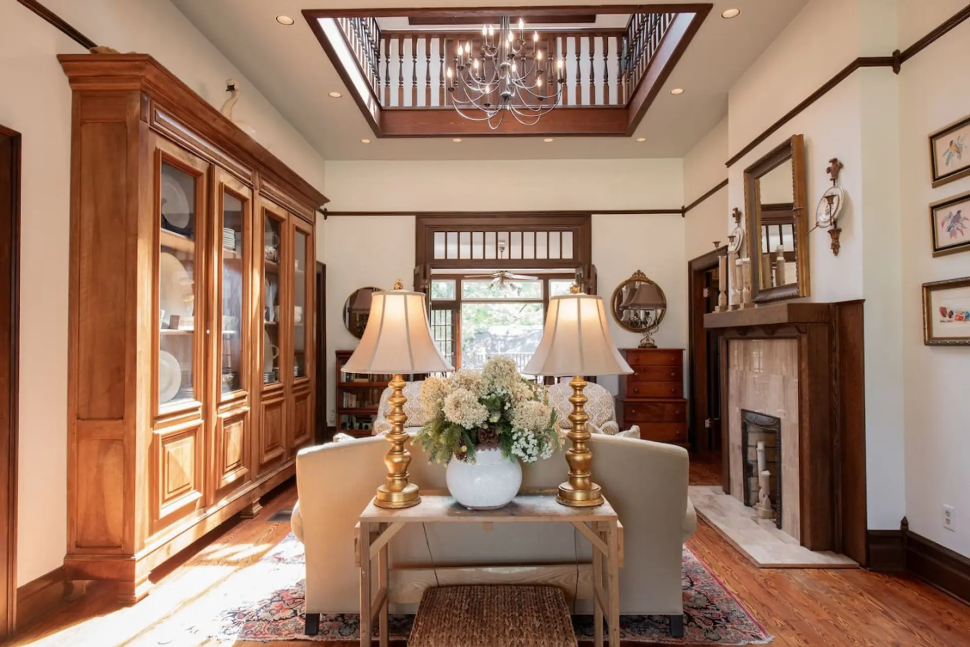 Curated for comfort and charm, the sitting room welcomes you to unwind in timeless style.