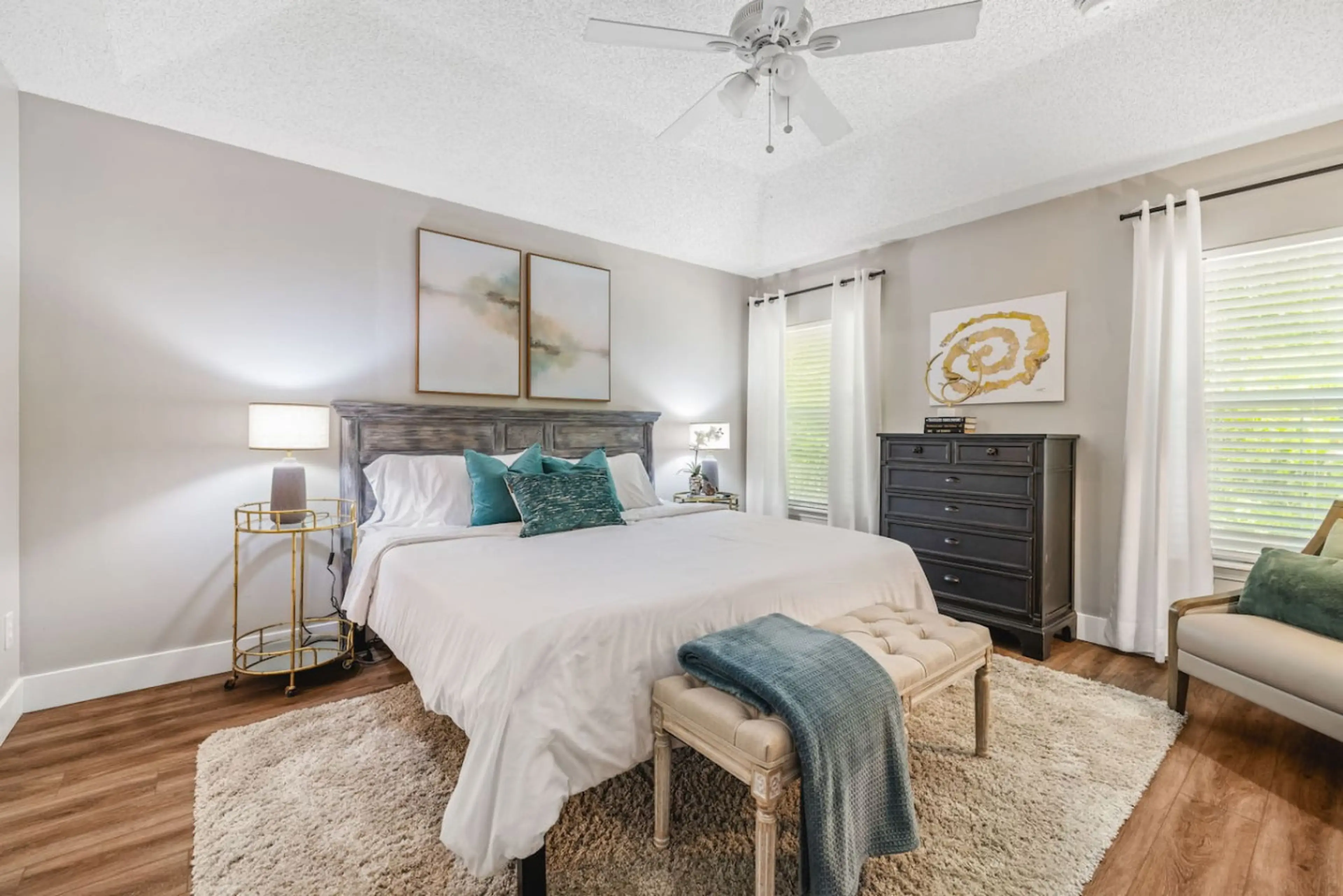 A cozy and peaceful retreat — the master bedroom is your personal sanctuary.