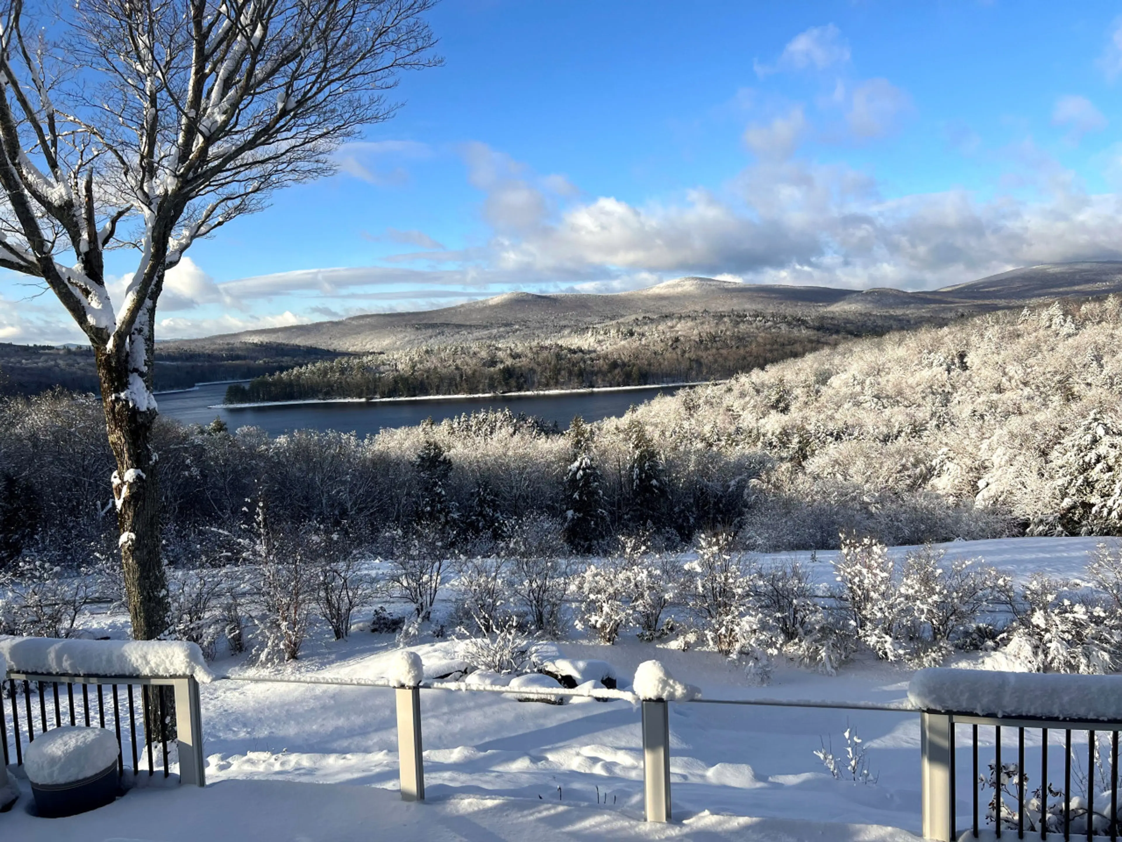 Amazing winter views from deck and hot tub