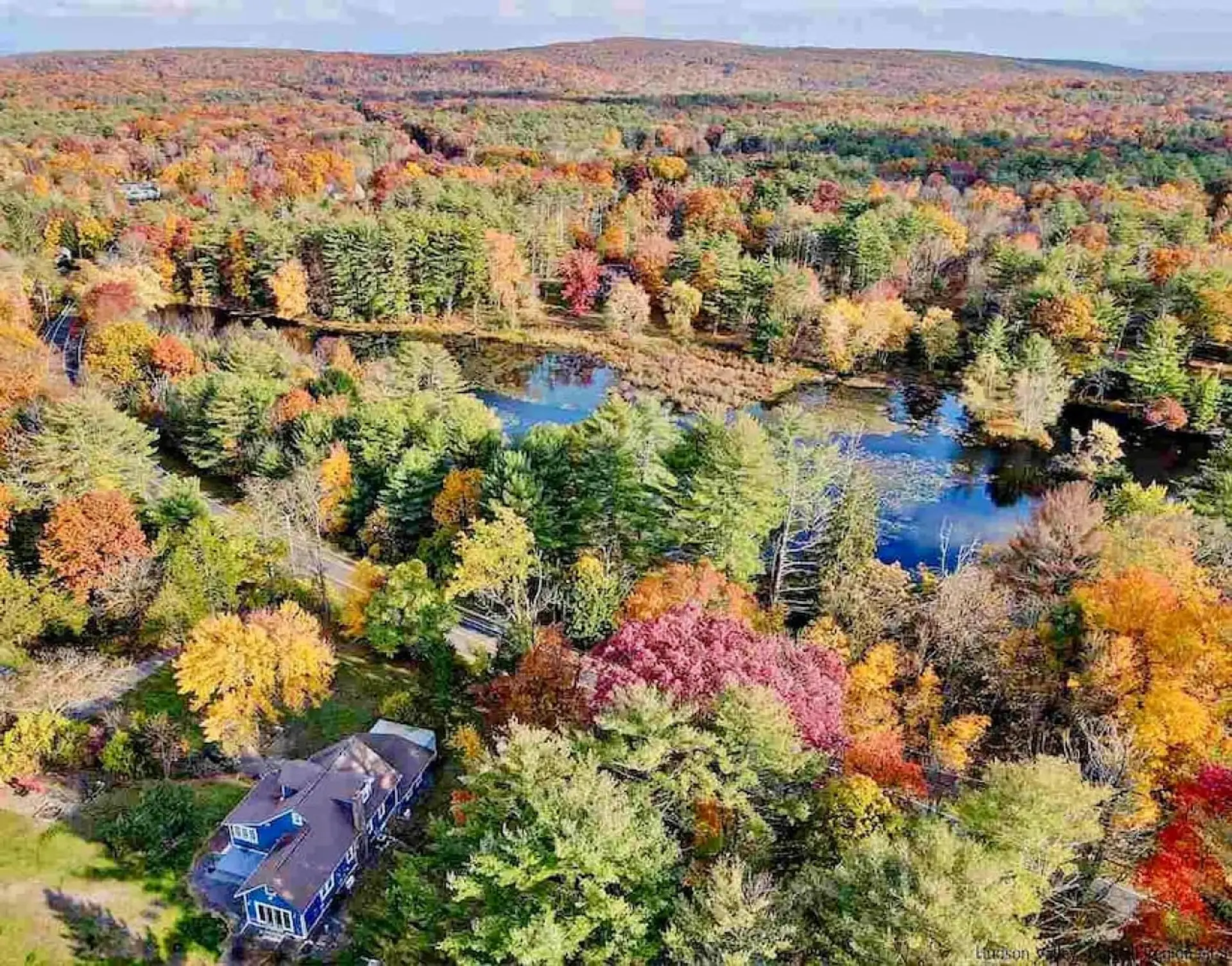 Bird's eye view-- private, serene, calm.
