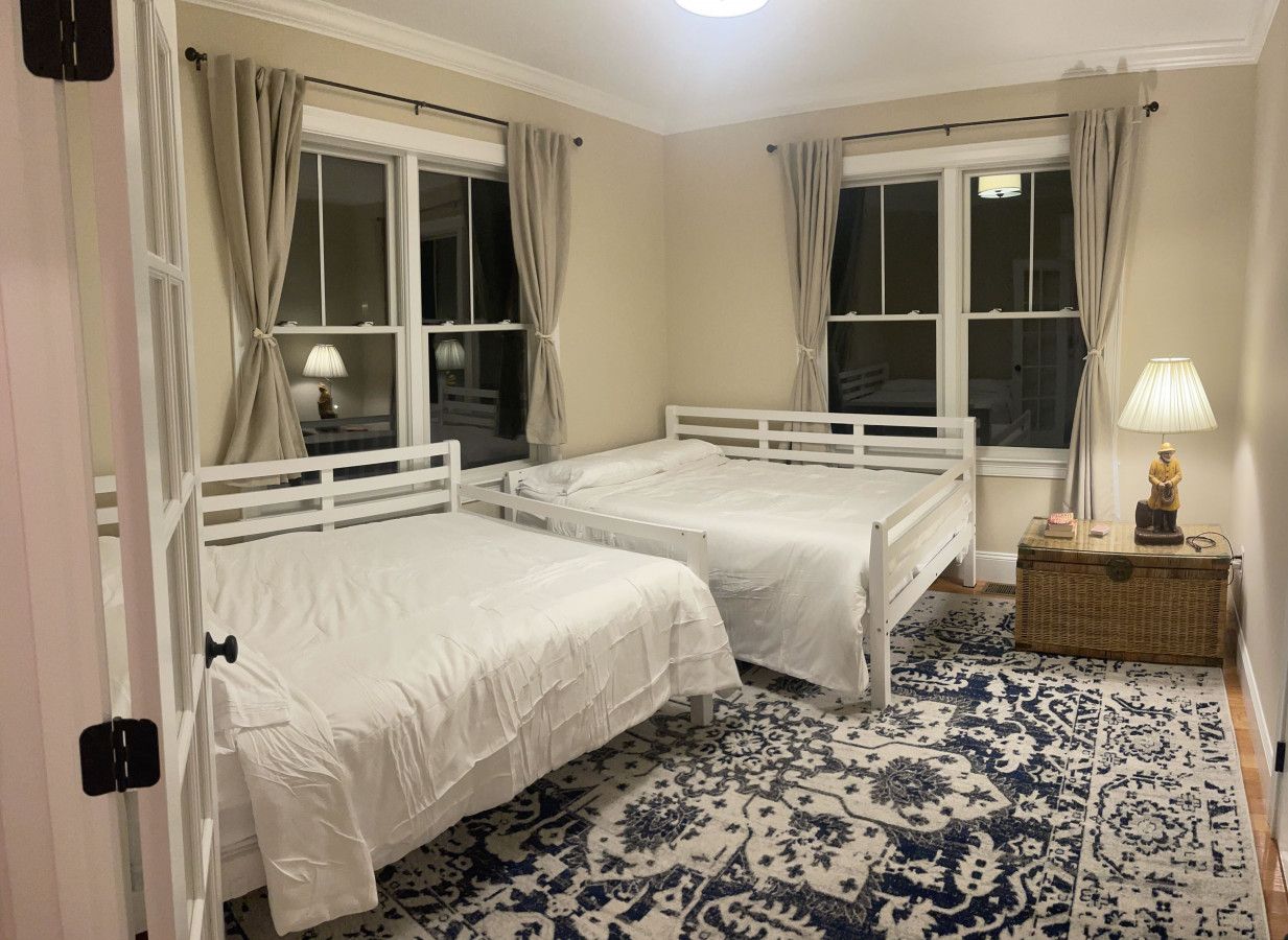 Two full/double daybeds, perfect for kids or teens to have their own space