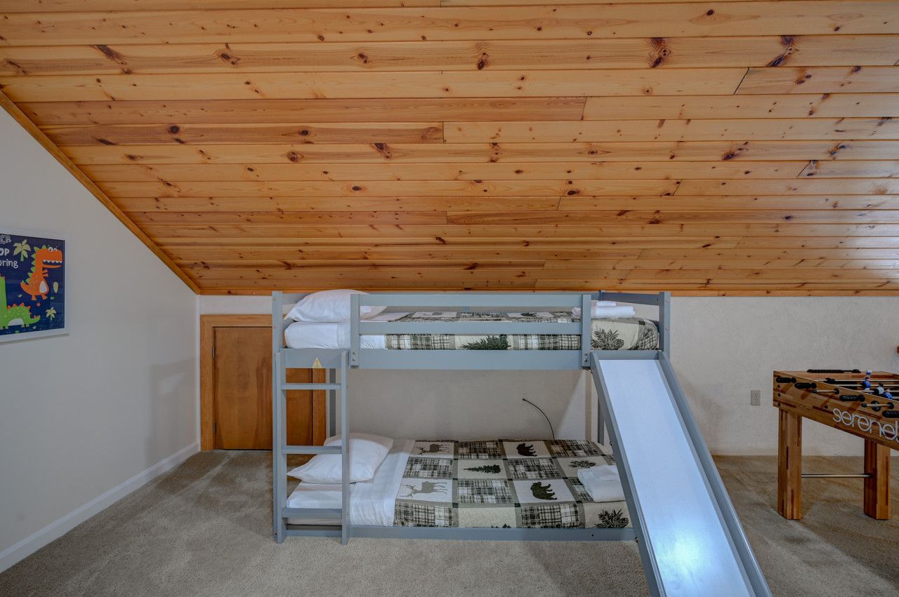 A bunk bed (2 twin beds) in our loft