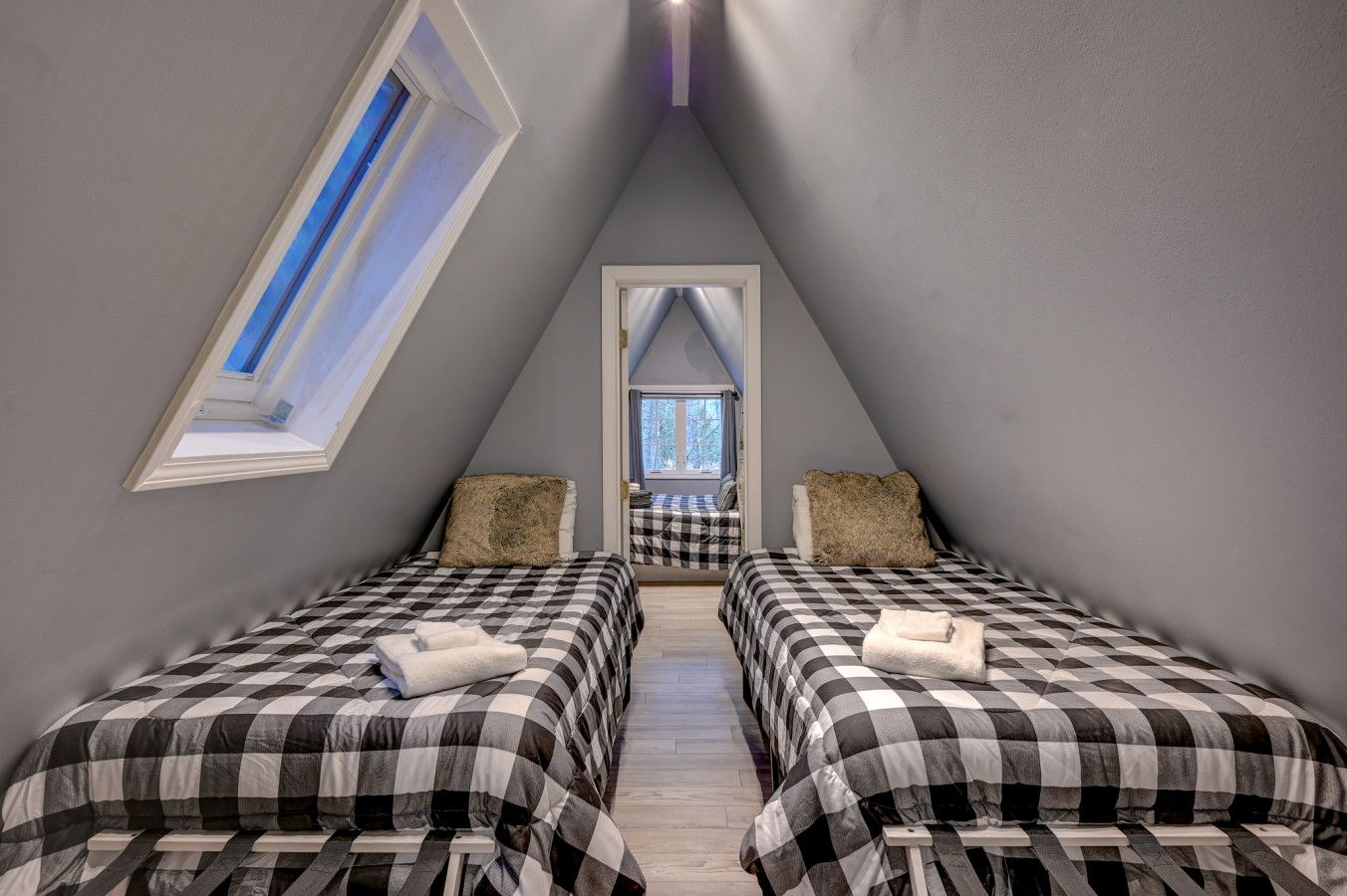 Two single beds