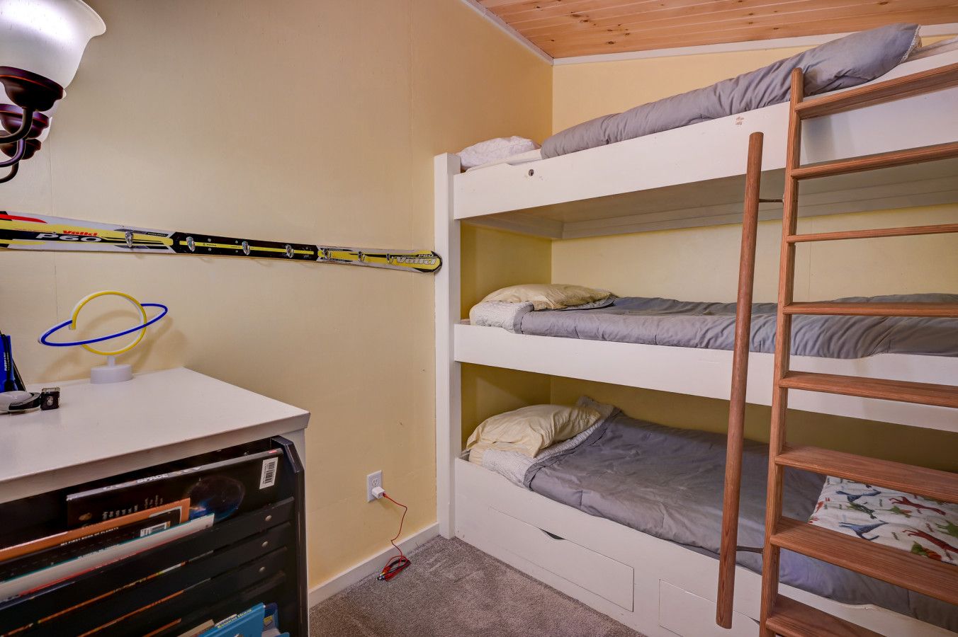 Twin over Twin over Twin built in bunk beds
