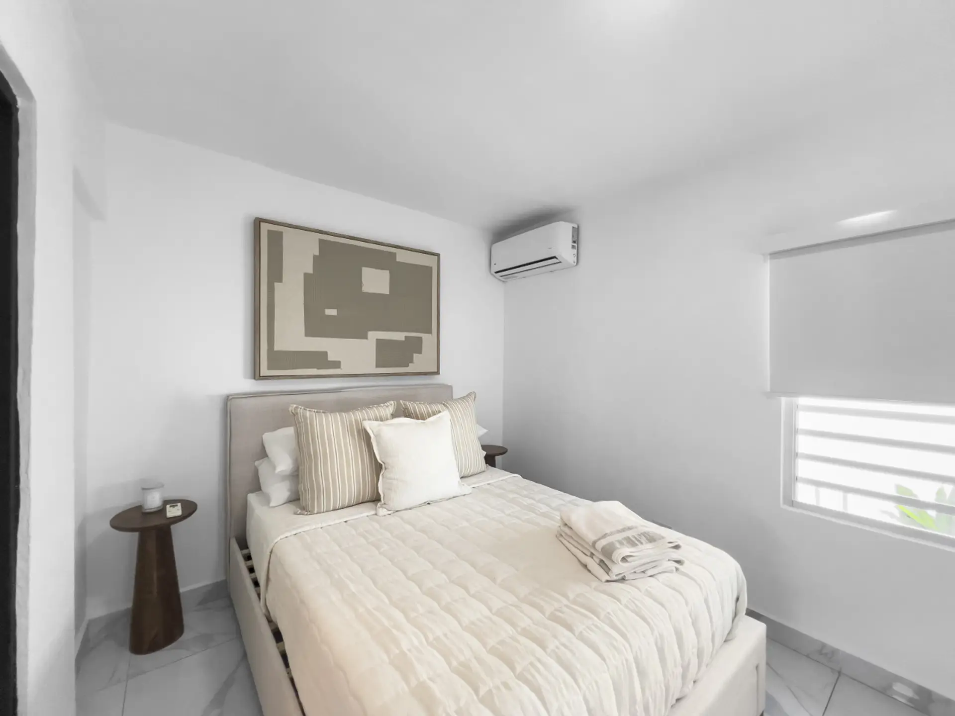 Drift into comfort on a cozy well made bed designed to give you peaceful rest throughout your stay