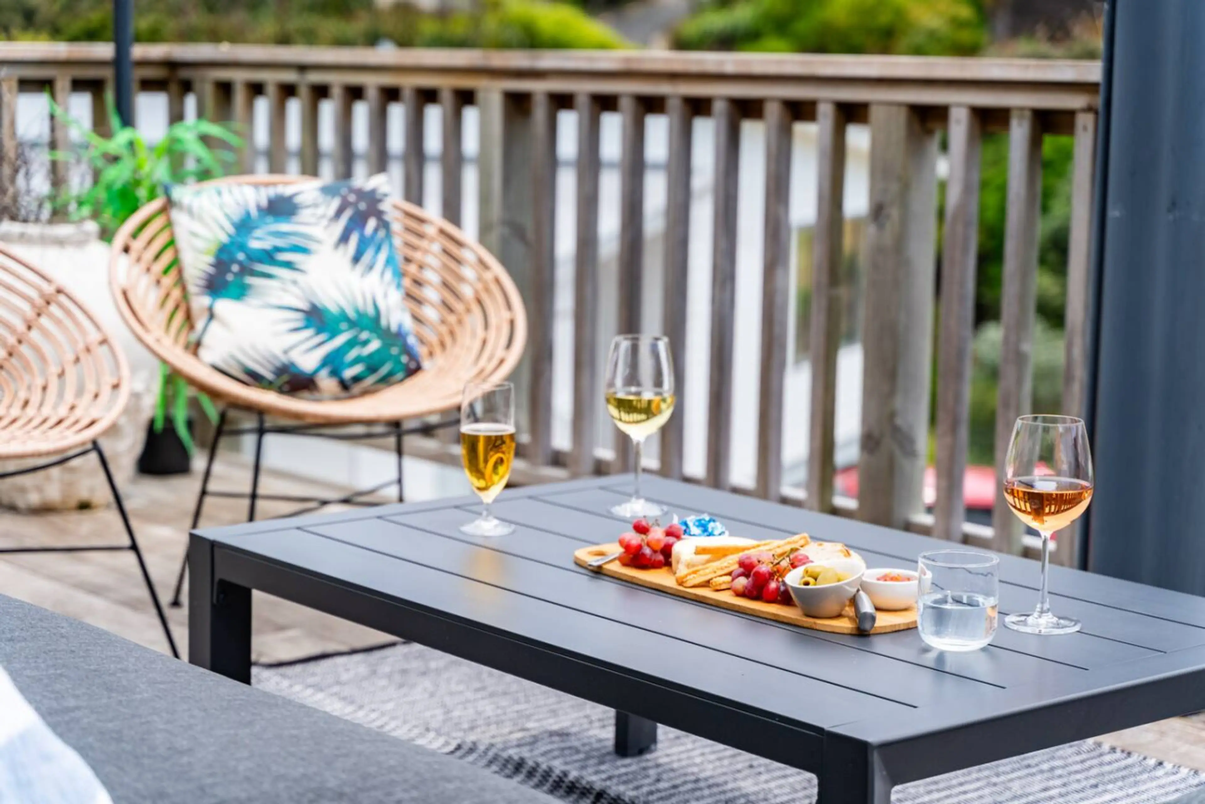 Perfect spot for evening wine after a beach day