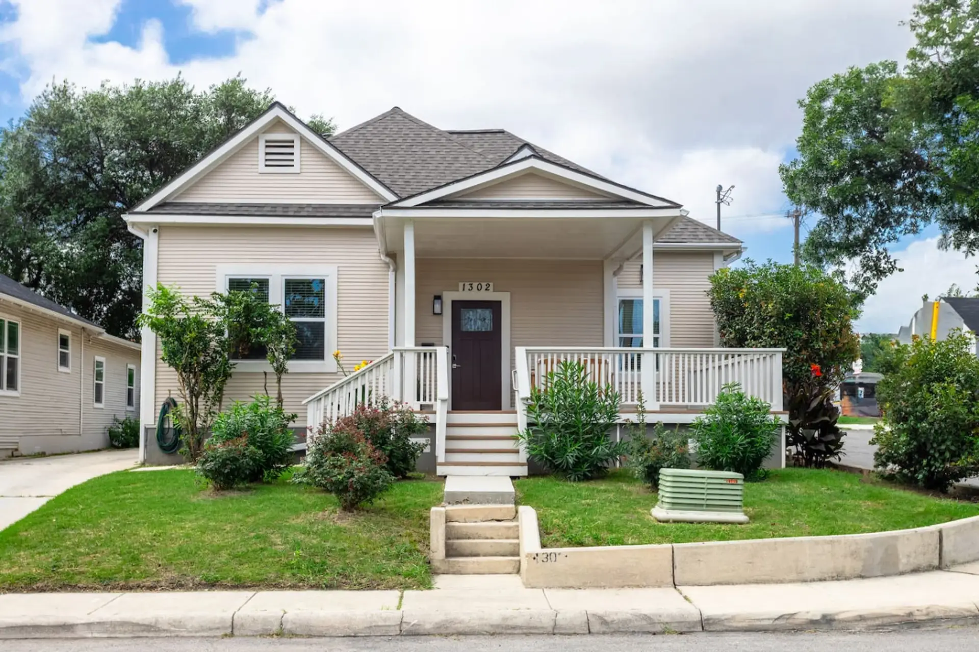 Remodeled historic bungalow in lush Dignowity Hill — where modern comfort meets San Antonio charm.