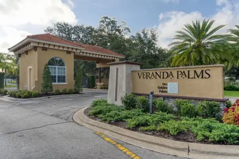 Gated entrance to the Veranda Palms community