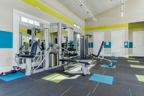 Weight machines in the Veranda Palms community fitness center