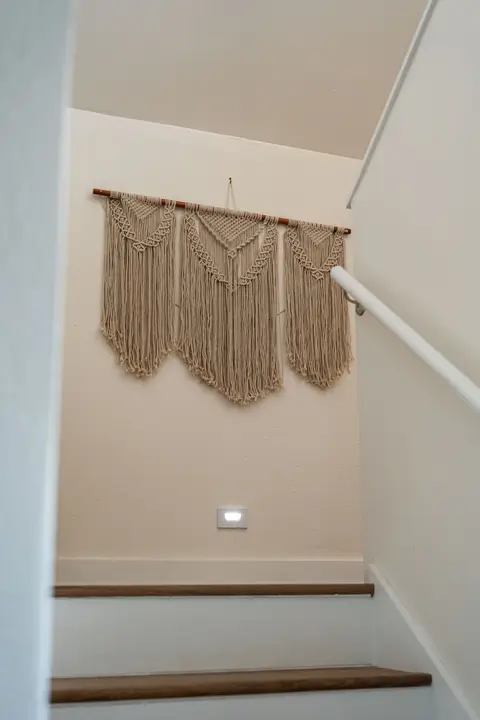 Decor and soft stair lighting on the way upstairs