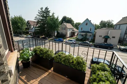 Private balcony overlooking the neighborhood