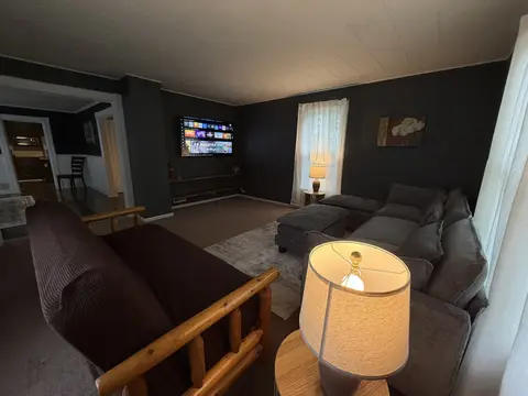 Living room with a smart TV