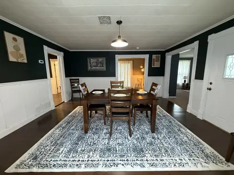 Dining area with seating for six