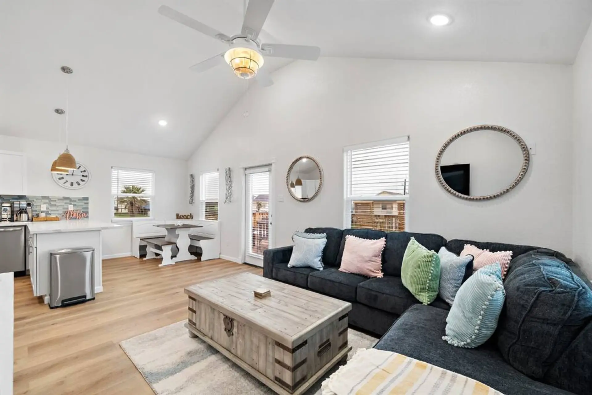 This is the main living room area of the home
