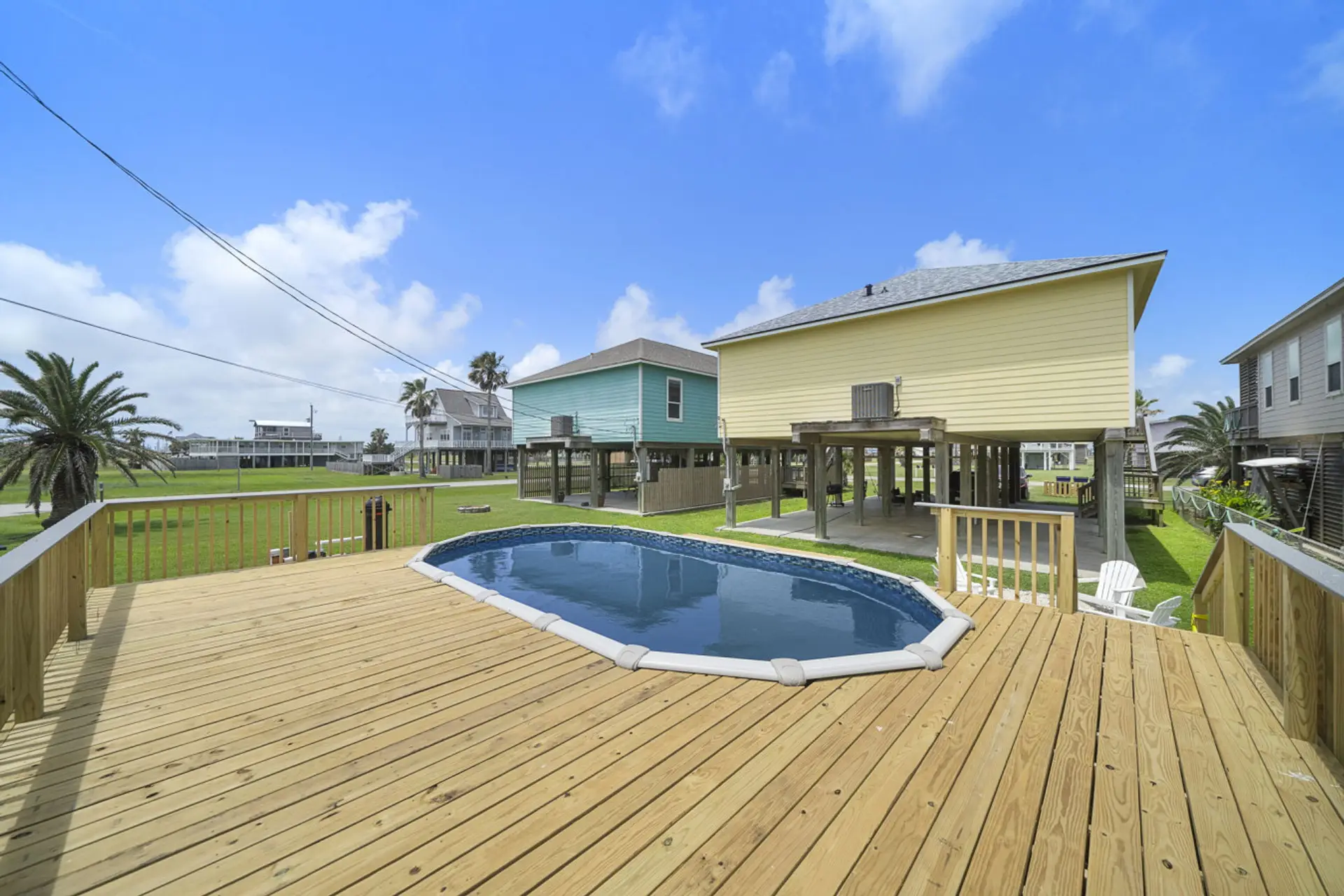 The large deck makes pool access easy and relaxing!