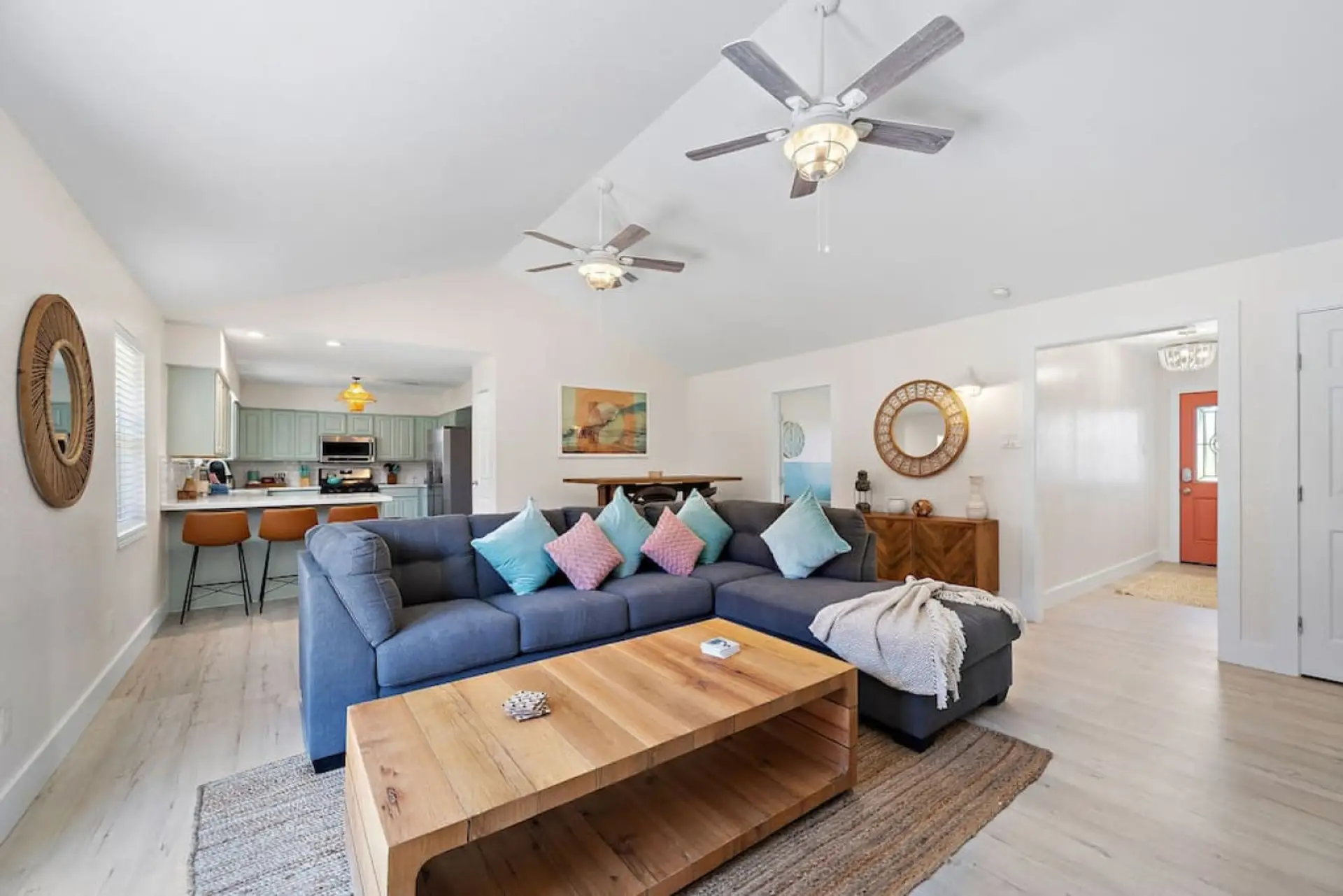 This is the main living room area of the home