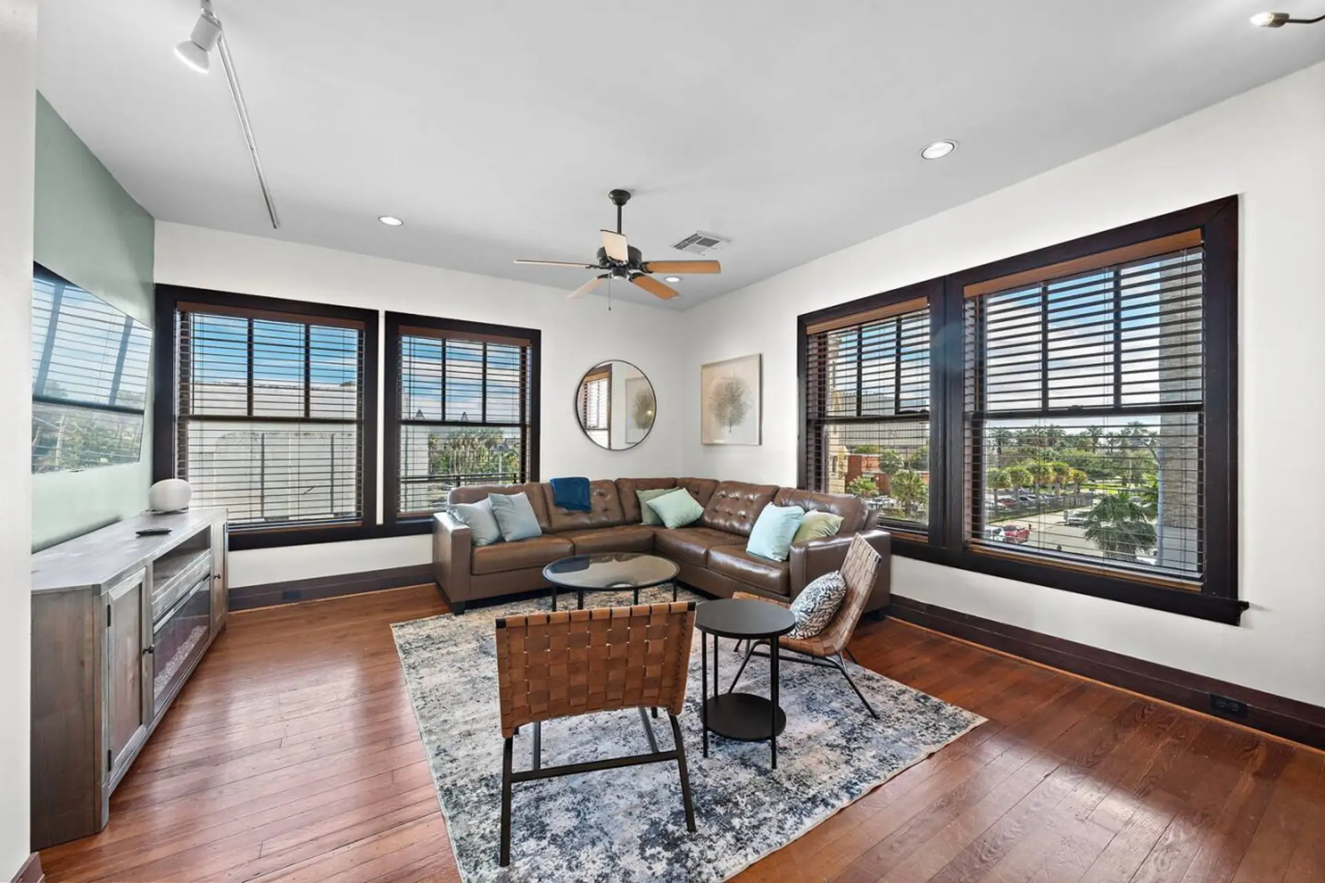 Curl up with a good book in the inviting living room