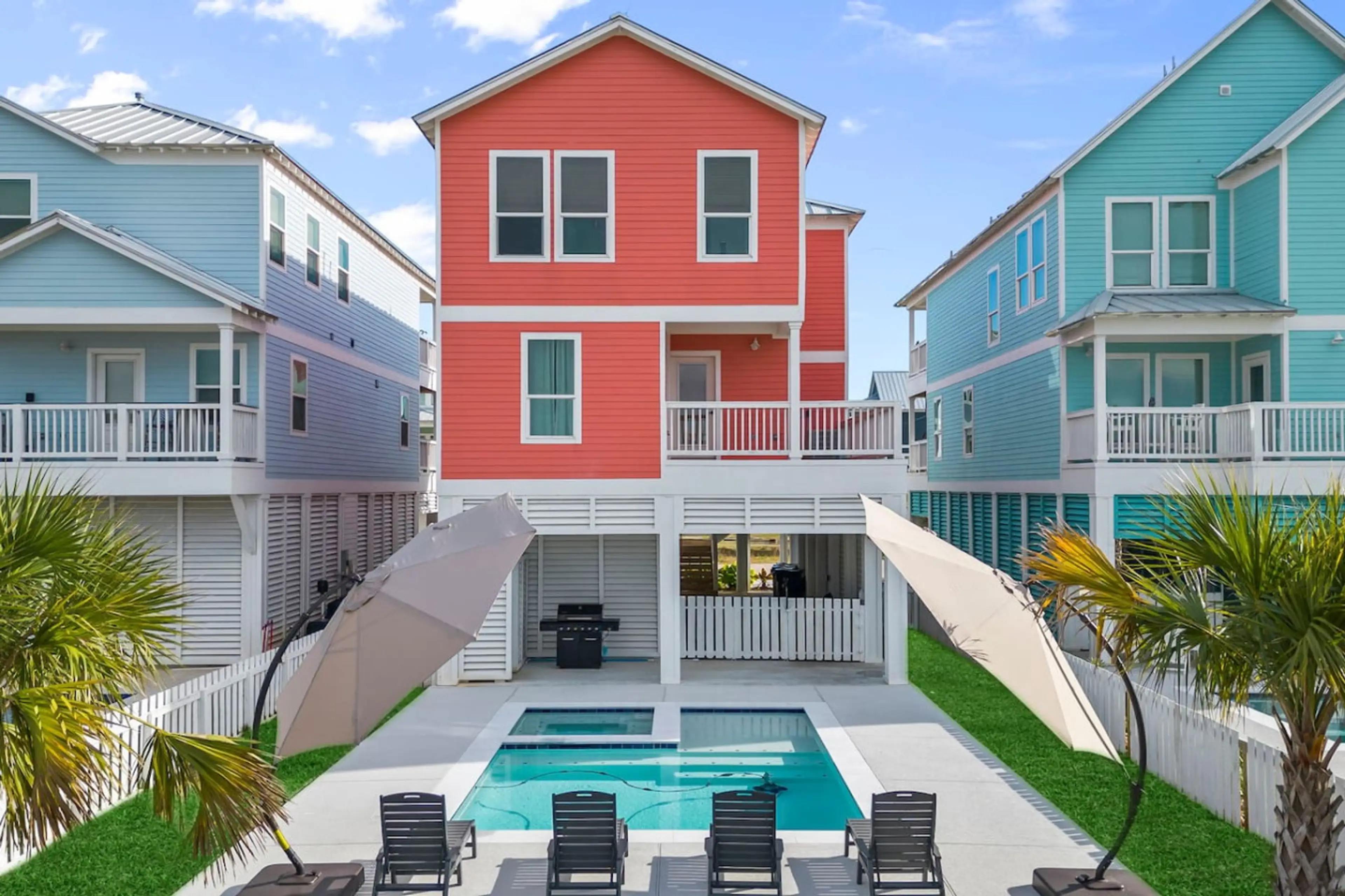 Ample space for family fun in the sunshine, complete with a private pool and BBQ area