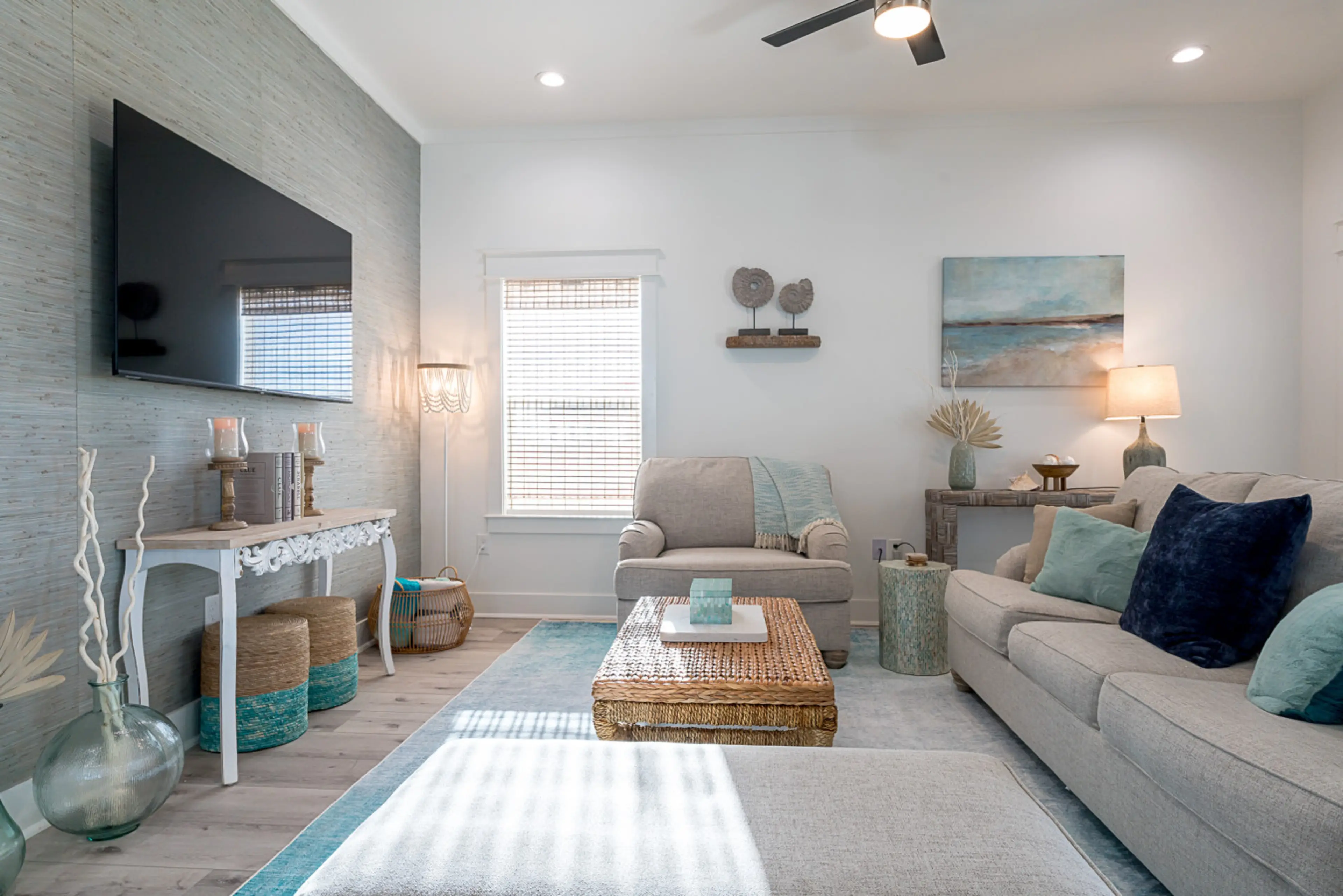 This is the main living room area of the home