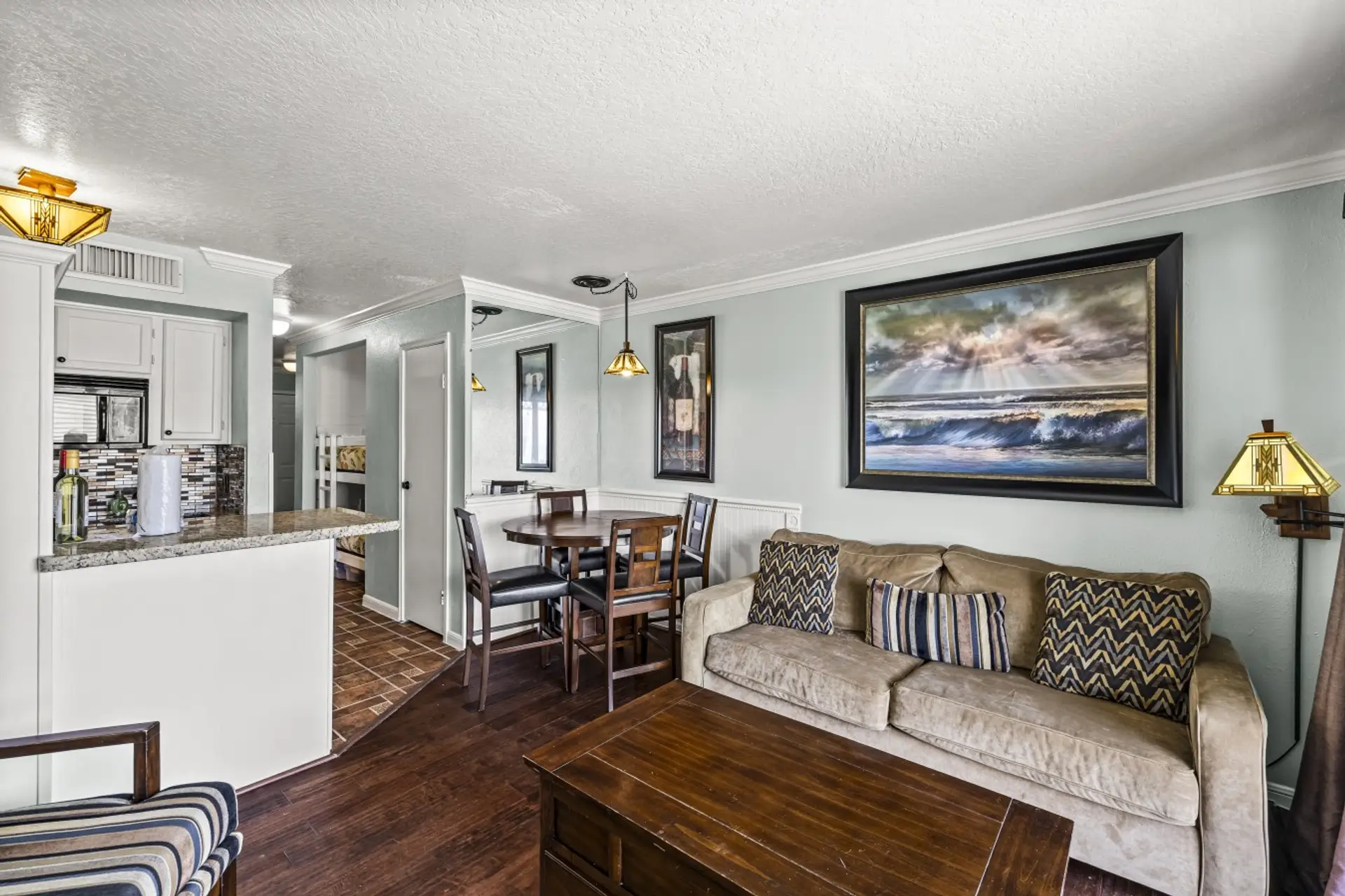 This is the main living room area of the home