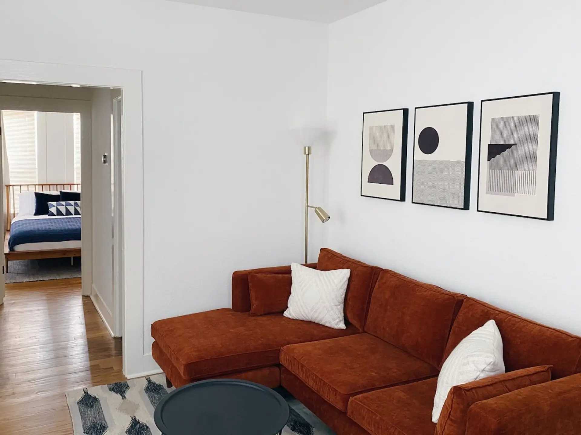 This is the main living room area of the home