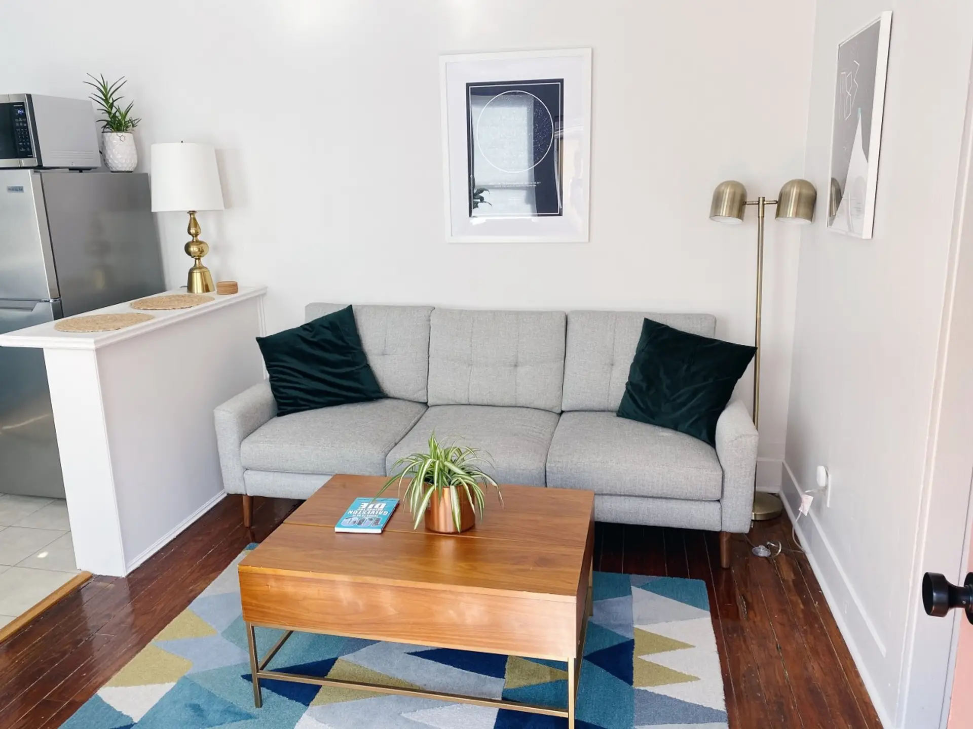 This is the main living room area of the home