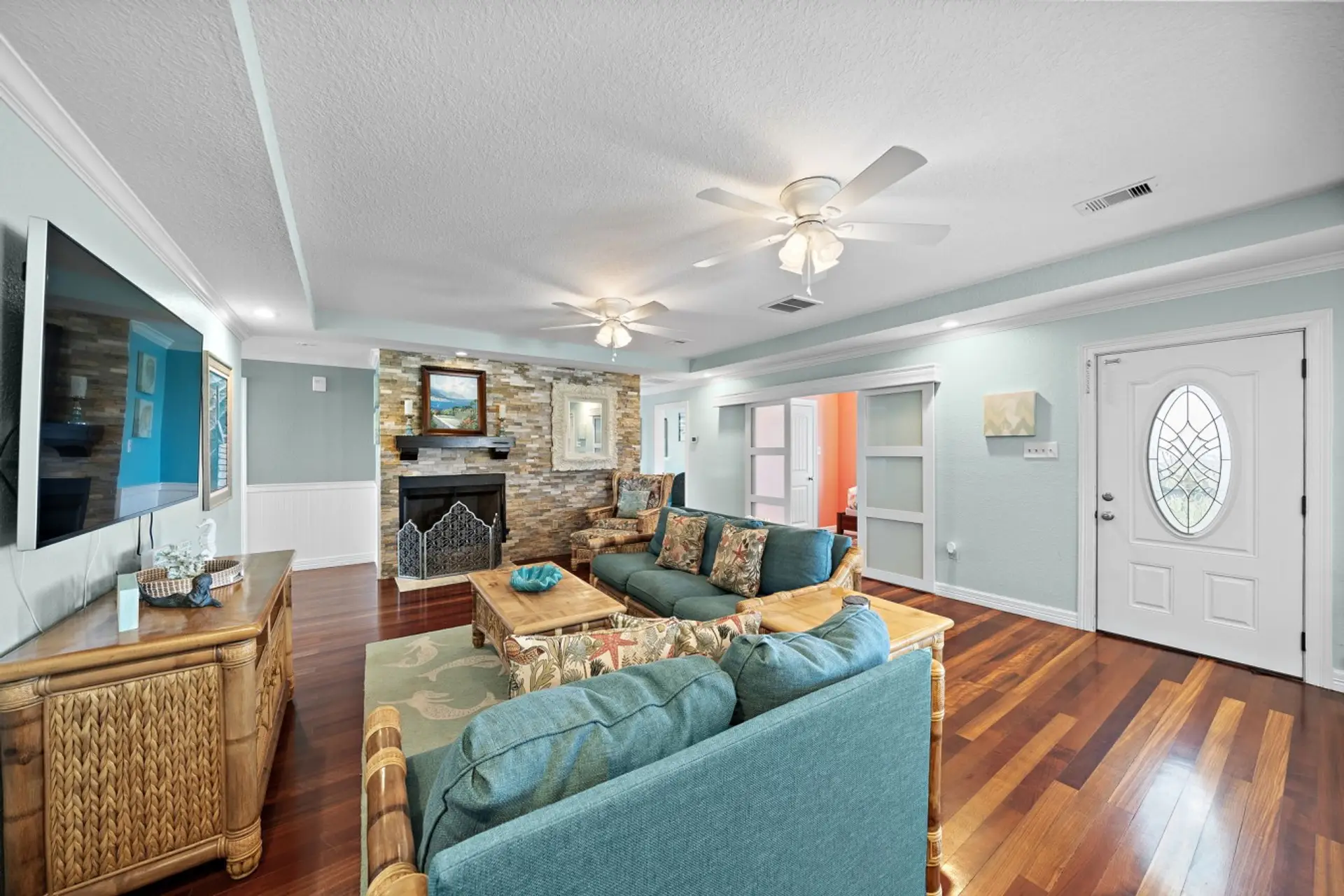 Relax and unwind in this bright, open living area