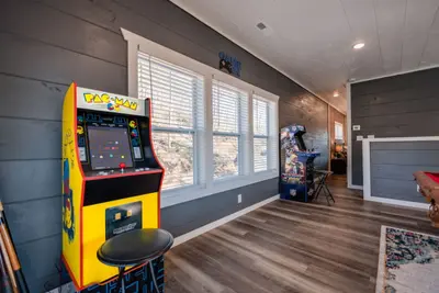 Two arcade games.