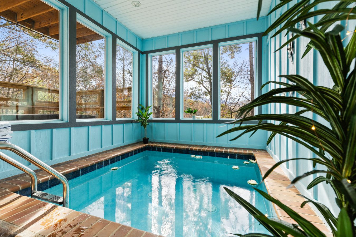 Swim and soak in privacy while nature surrounds you.