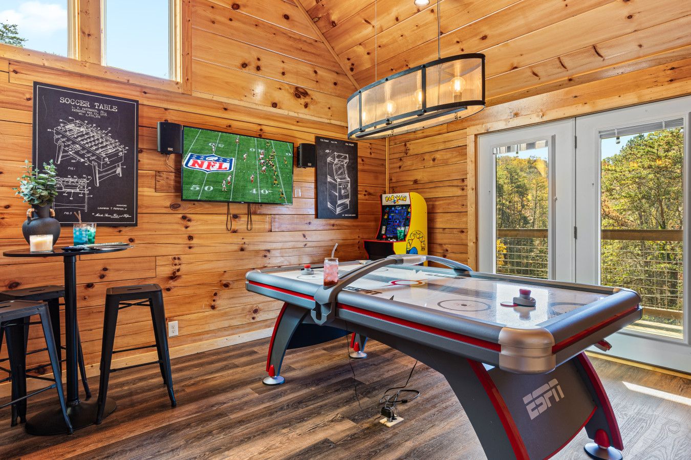 Experience unmatched fun in this retreat, complete with arcade games, a hockey table, and your own home movie theater.