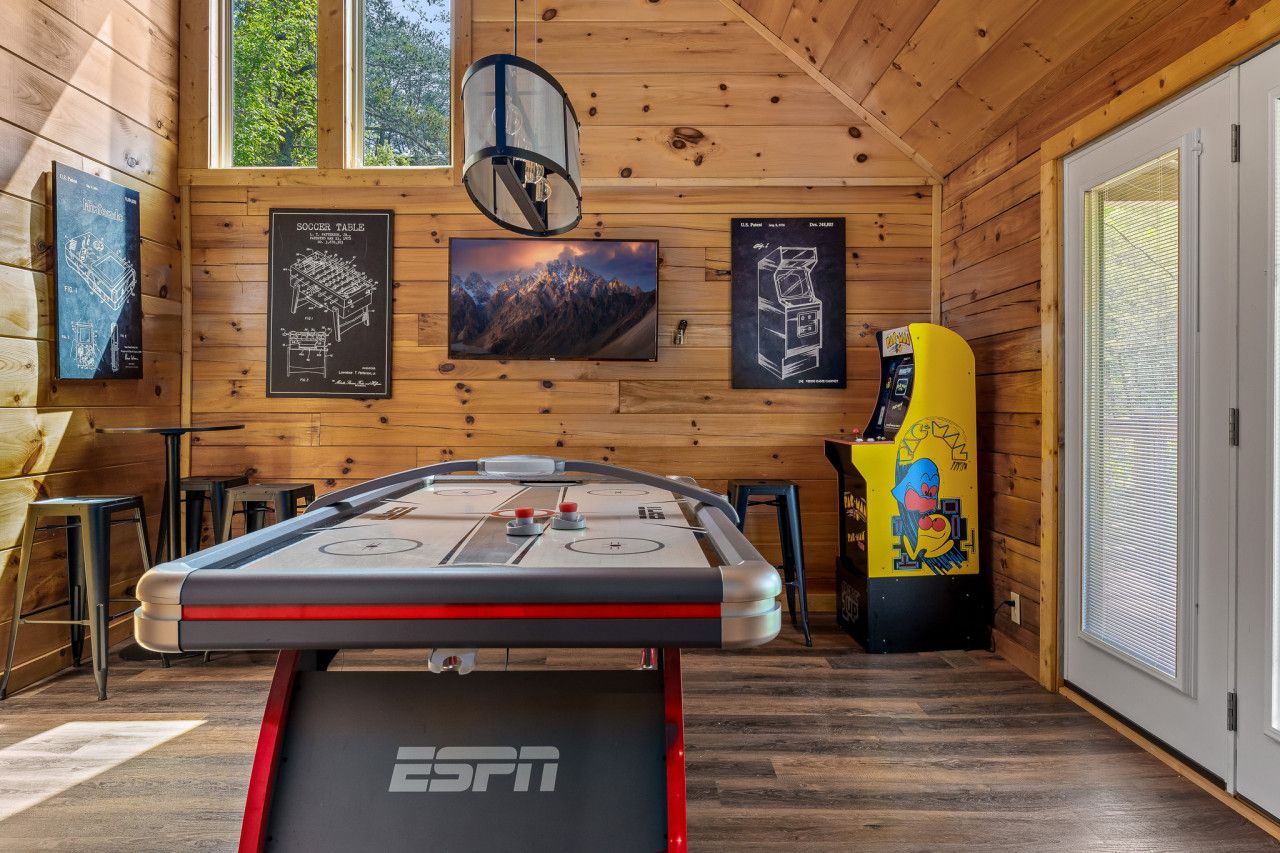 Experience unmatched fun in this retreat, complete with arcade games, a hockey table, and your own home movie theater.