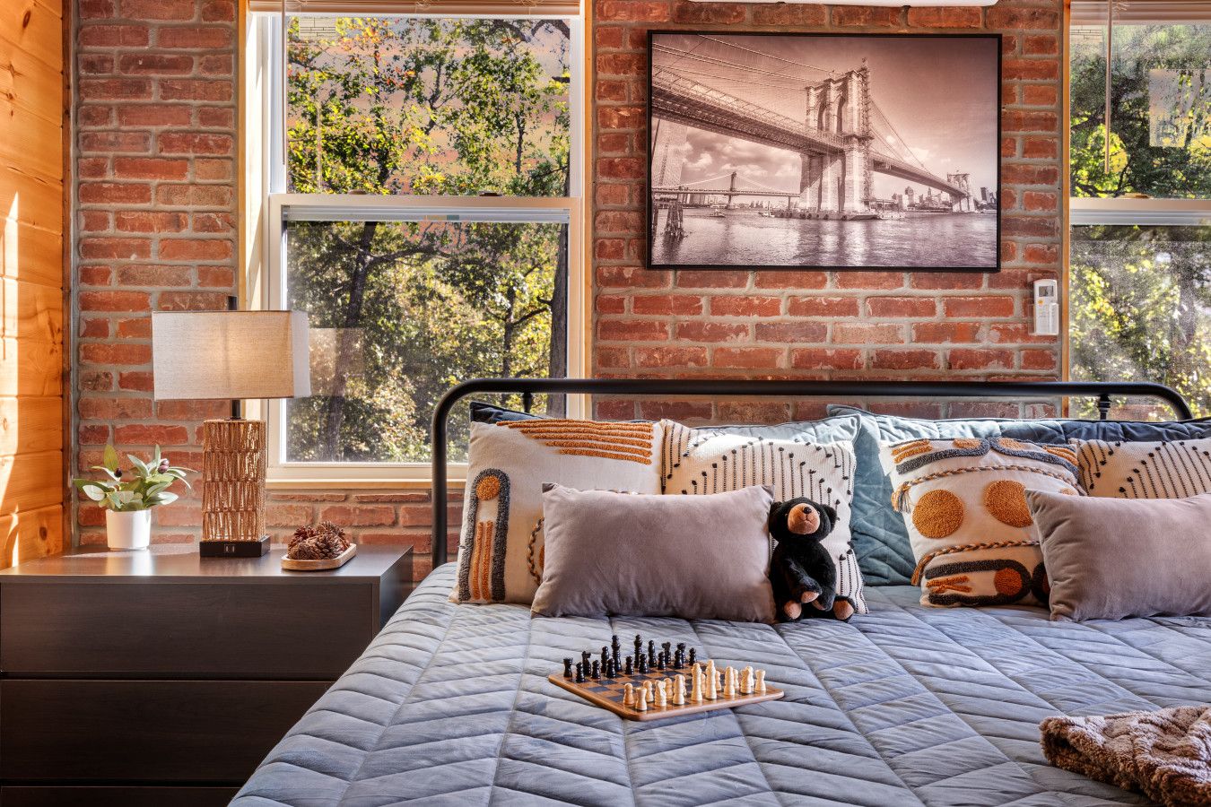 Relax and unwind in this cozy, inviting bedroom, where comfort and serenity meet for the perfect night's rest.