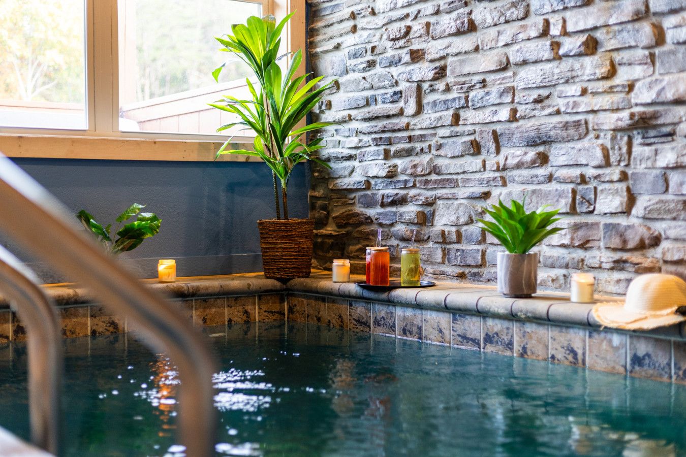 Take a break with a peaceful swim just steps away.