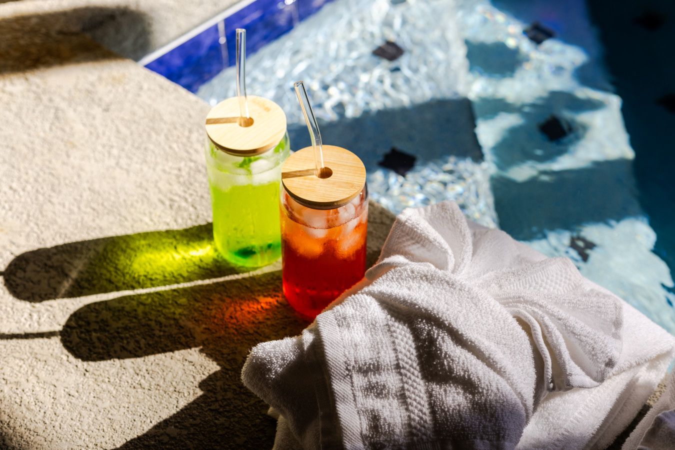 Refresh with poolside drinks while soaking up the peaceful vibe.