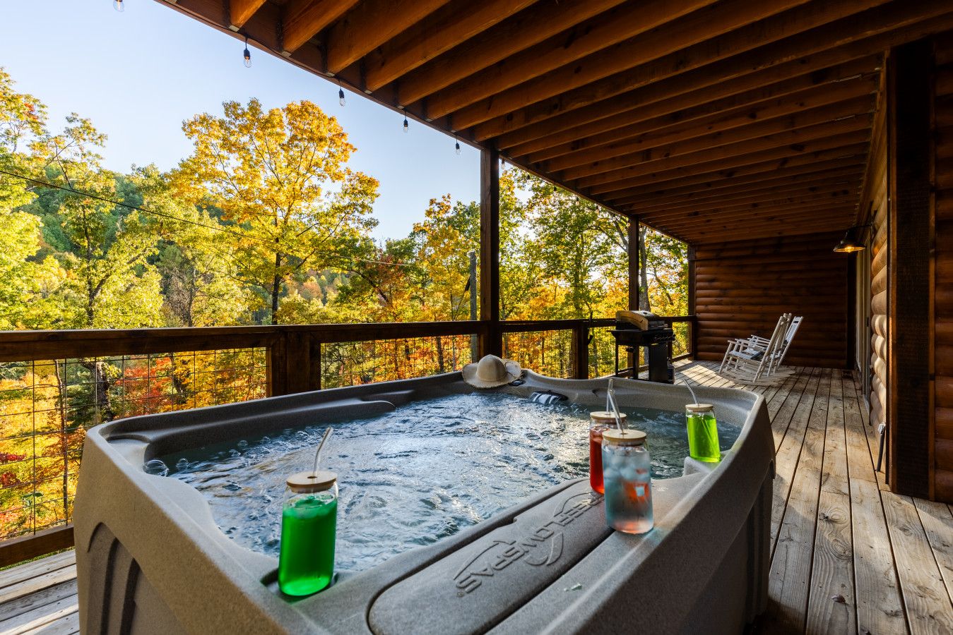 End your day with bubbles and quiet relaxation.