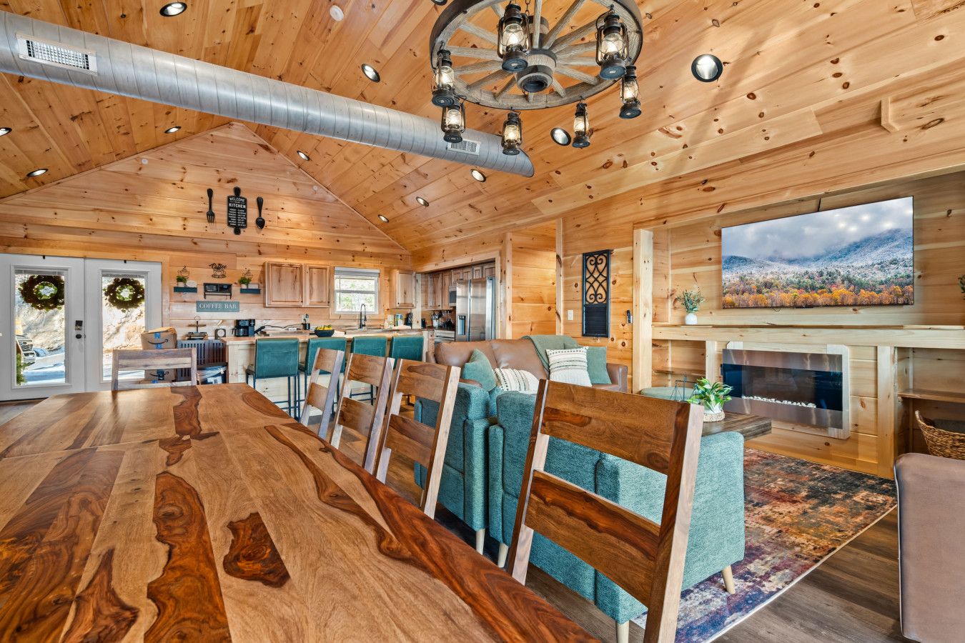 Open-concept living with room for everyone — unwind, connect, and take in the mountain views together.