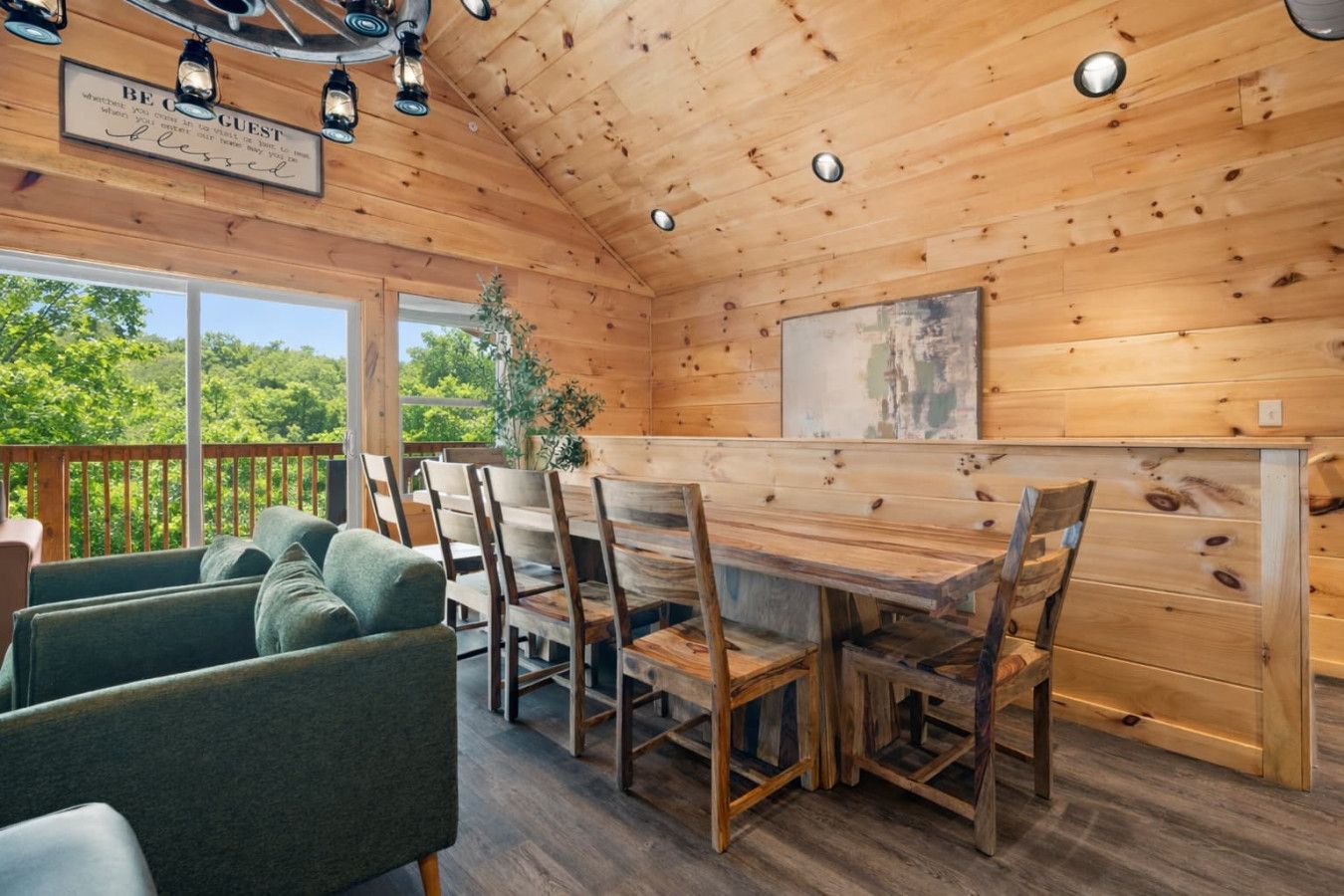 Spacious dining area made for group meals — with a view that elevates every moment together.