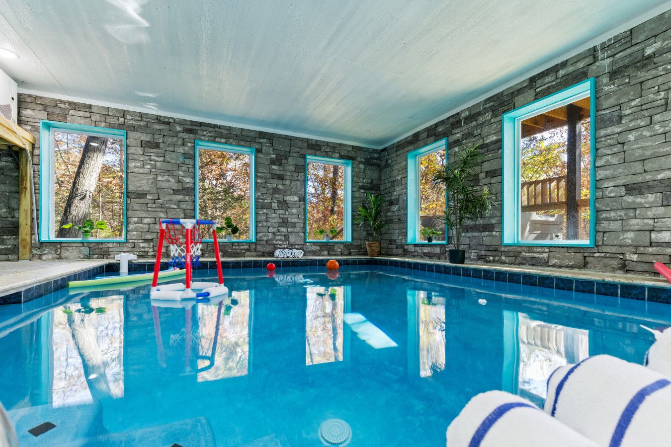 Splash away the day in your own heated indoor pool.
