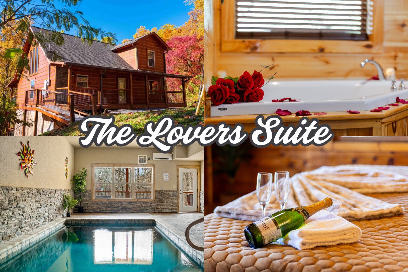 Escape to The Lover's Suite where intimacy meets luxury. This cabin is perfect for couples seeking privacy in the Smoky Mountains.