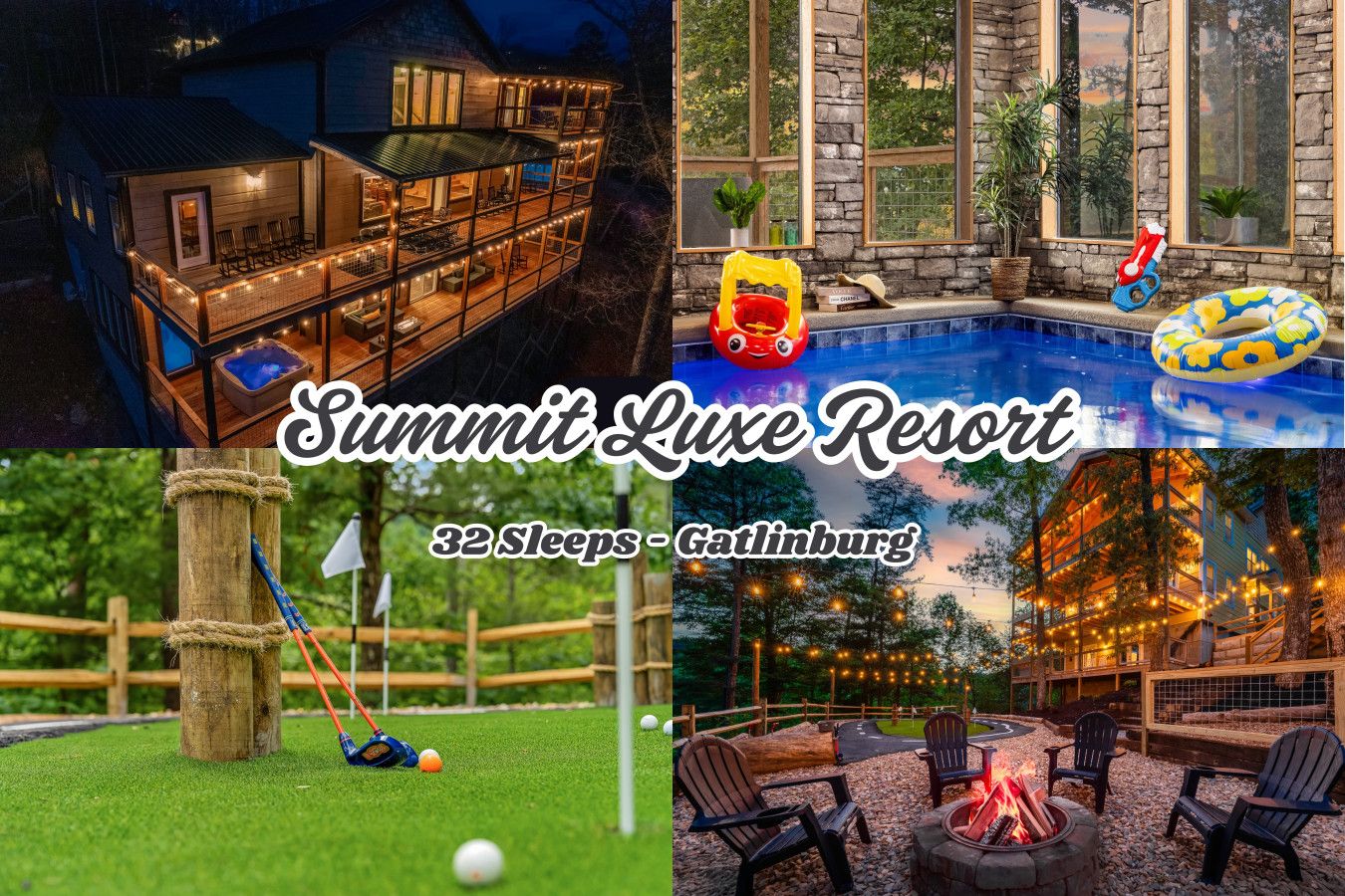 Welcome to Summit Luxe Resort — a luxurious private retreat for up to 32 guests. Where unforgettable mountain views and upscale amenities invite you to embrace excellence.