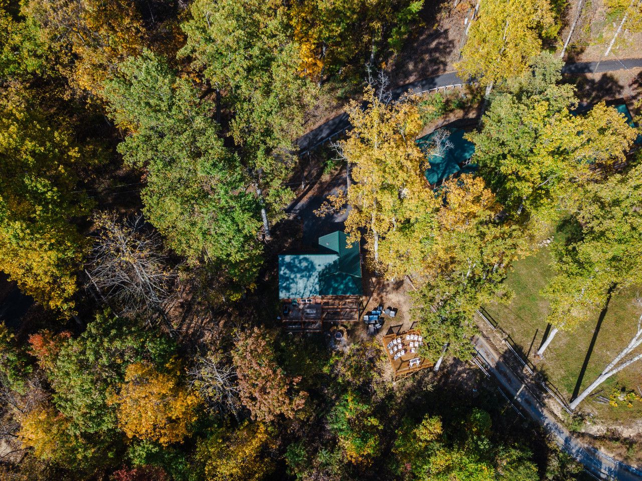 Two cabins, one forest, total seclusion. Enjoy a shared backyard, complete privacy, and the most breathtaking views of Pigeon Forge.