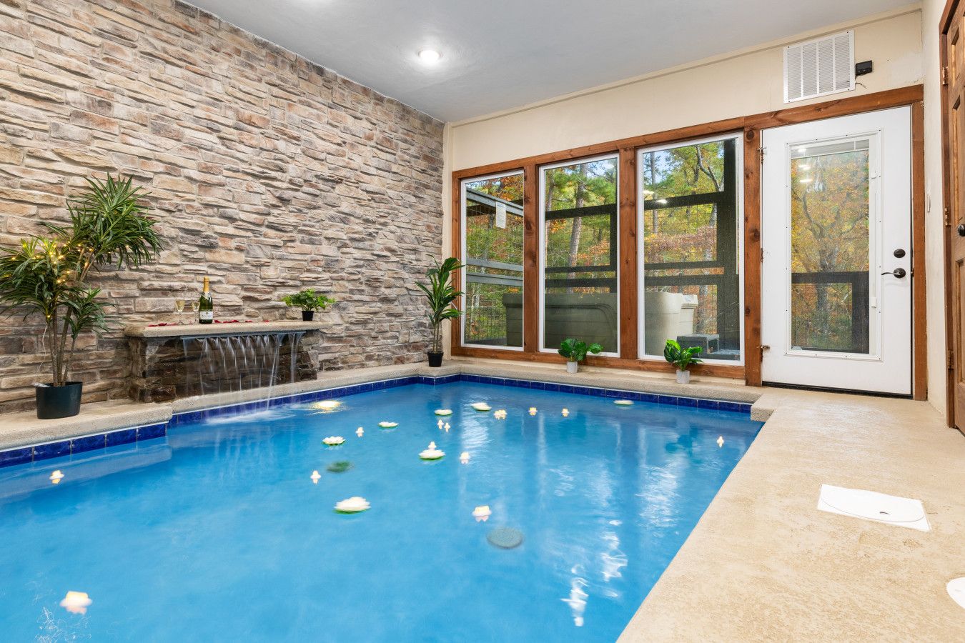 Indoor pool fun, no matter the weather.