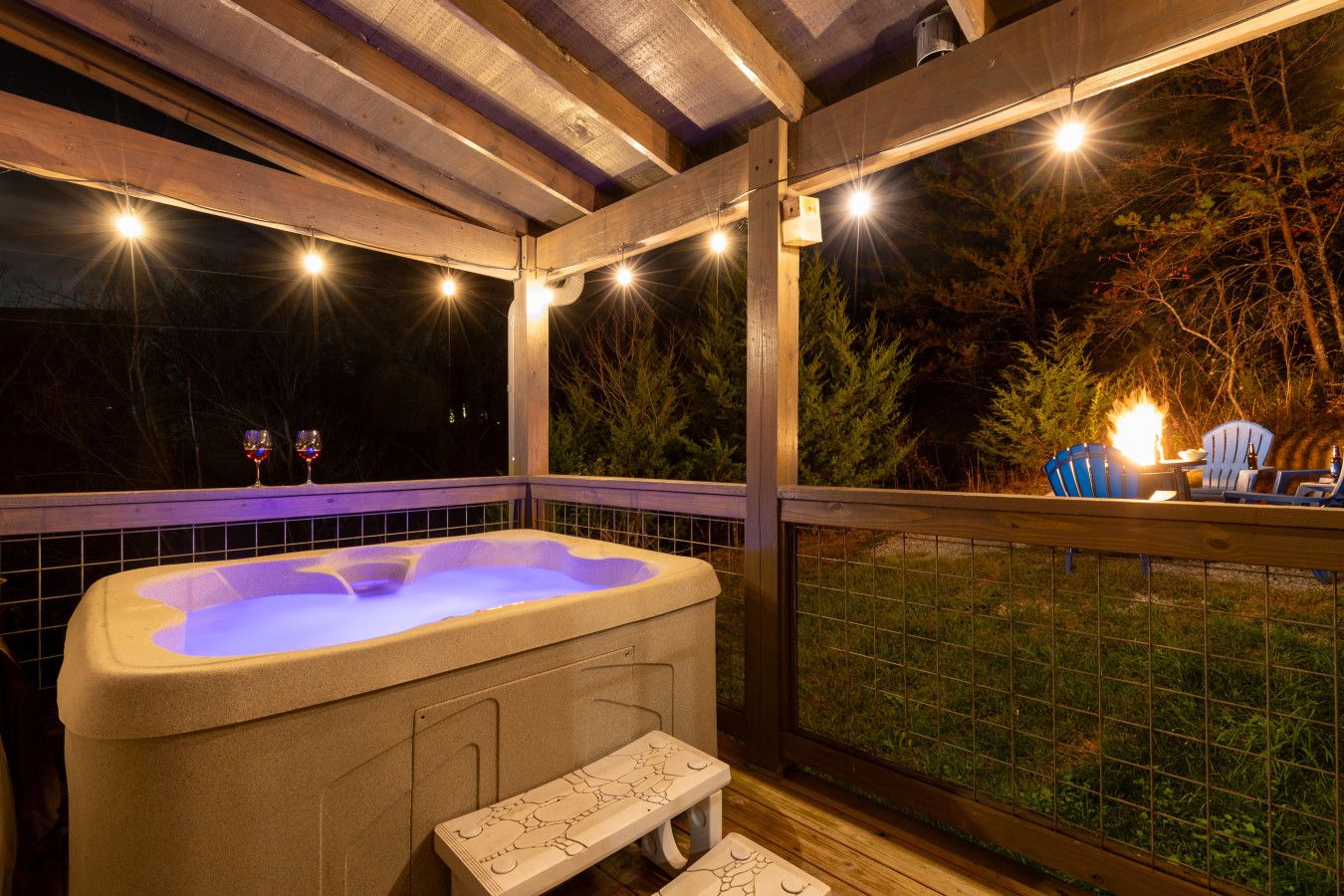 The perfect way to end your day in the mountains.