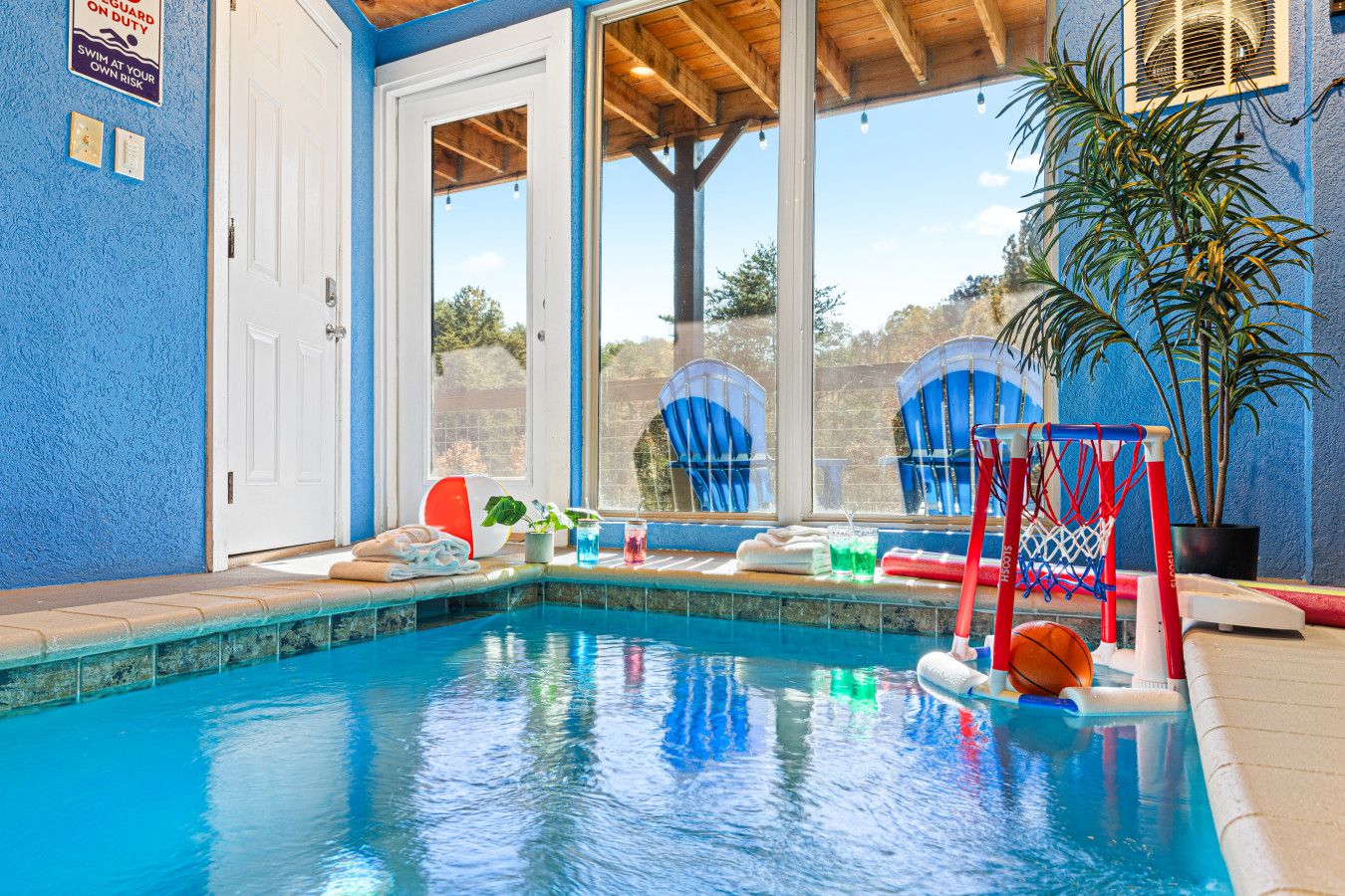 Take a dip in the private, heated pool of this cabin—where fun meets relaxation for an unforgettable experience.