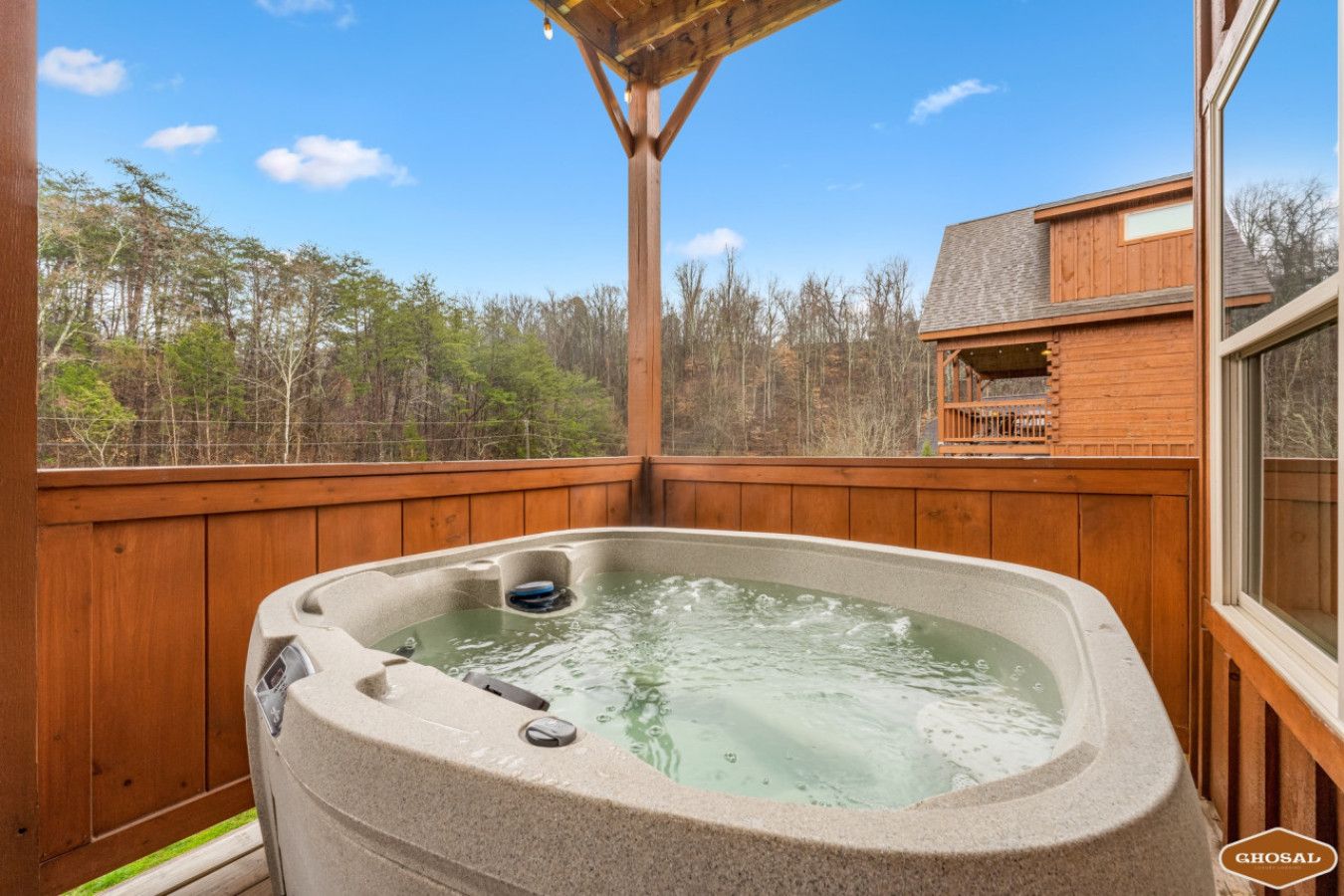 Nothing beats relaxing in the hot tub after a full day.