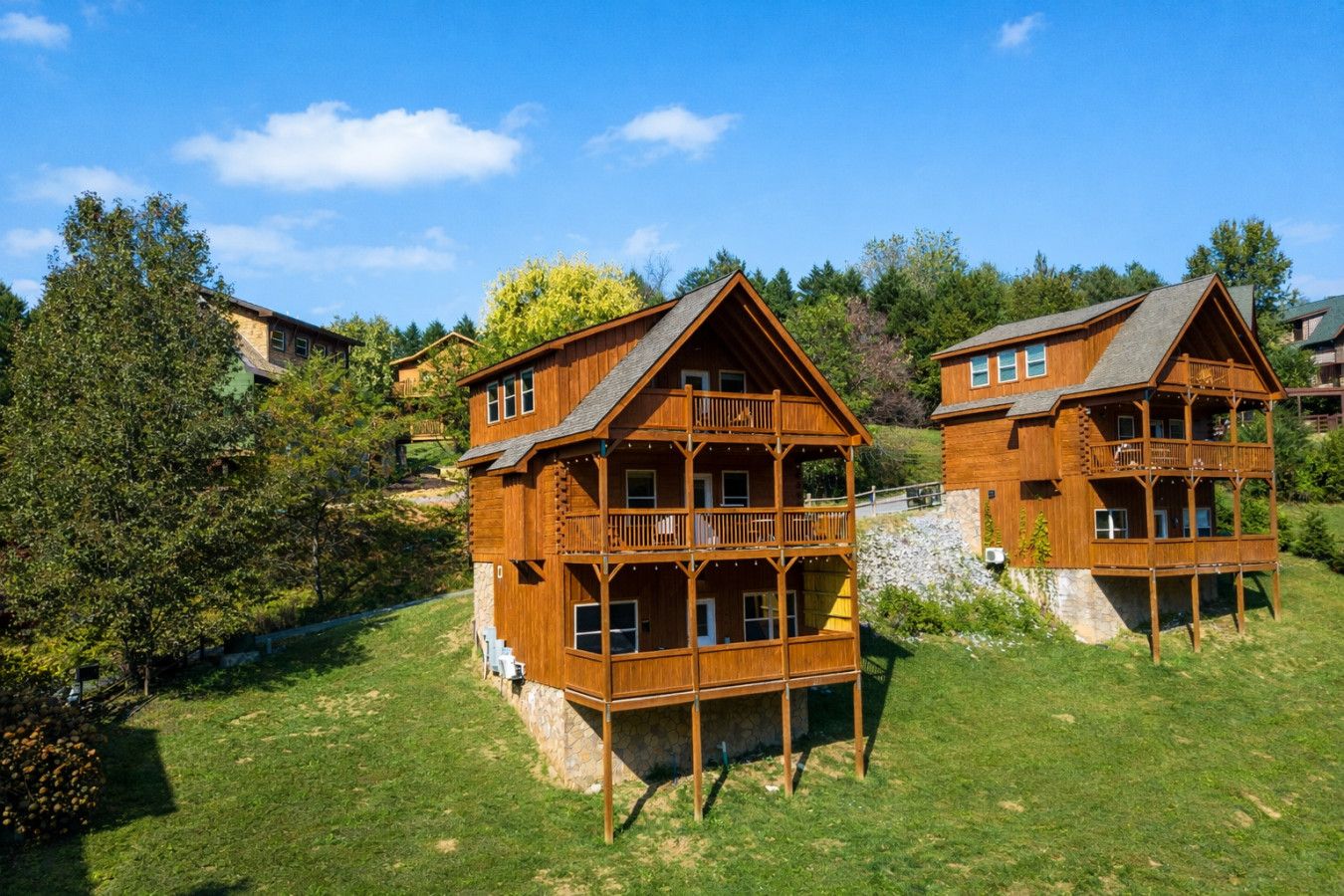Enjoy two neighboring cabins — these cabins offer the perfect mix of togetherness and privacy.
