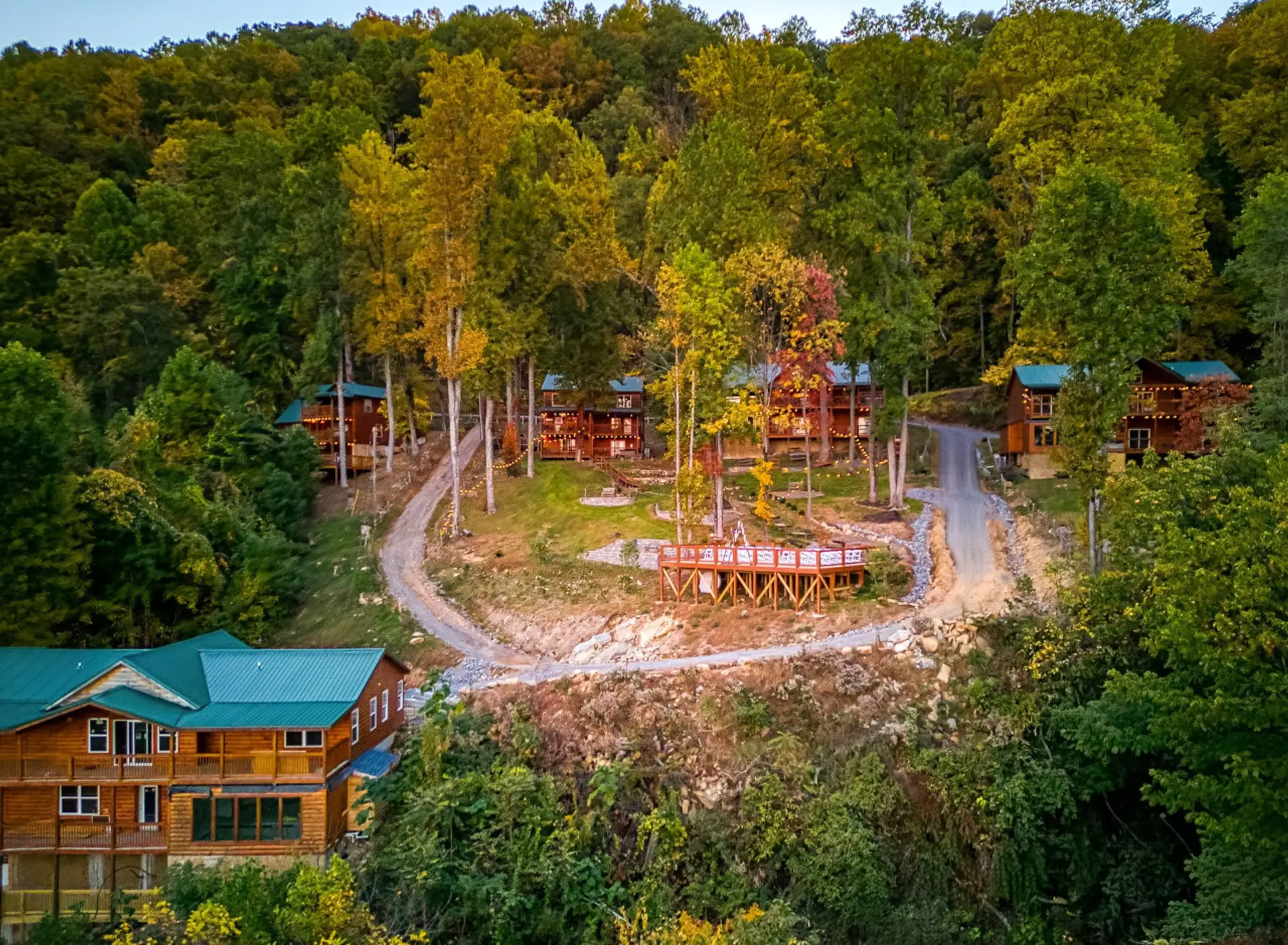 Five cabins. One private mountain estate!